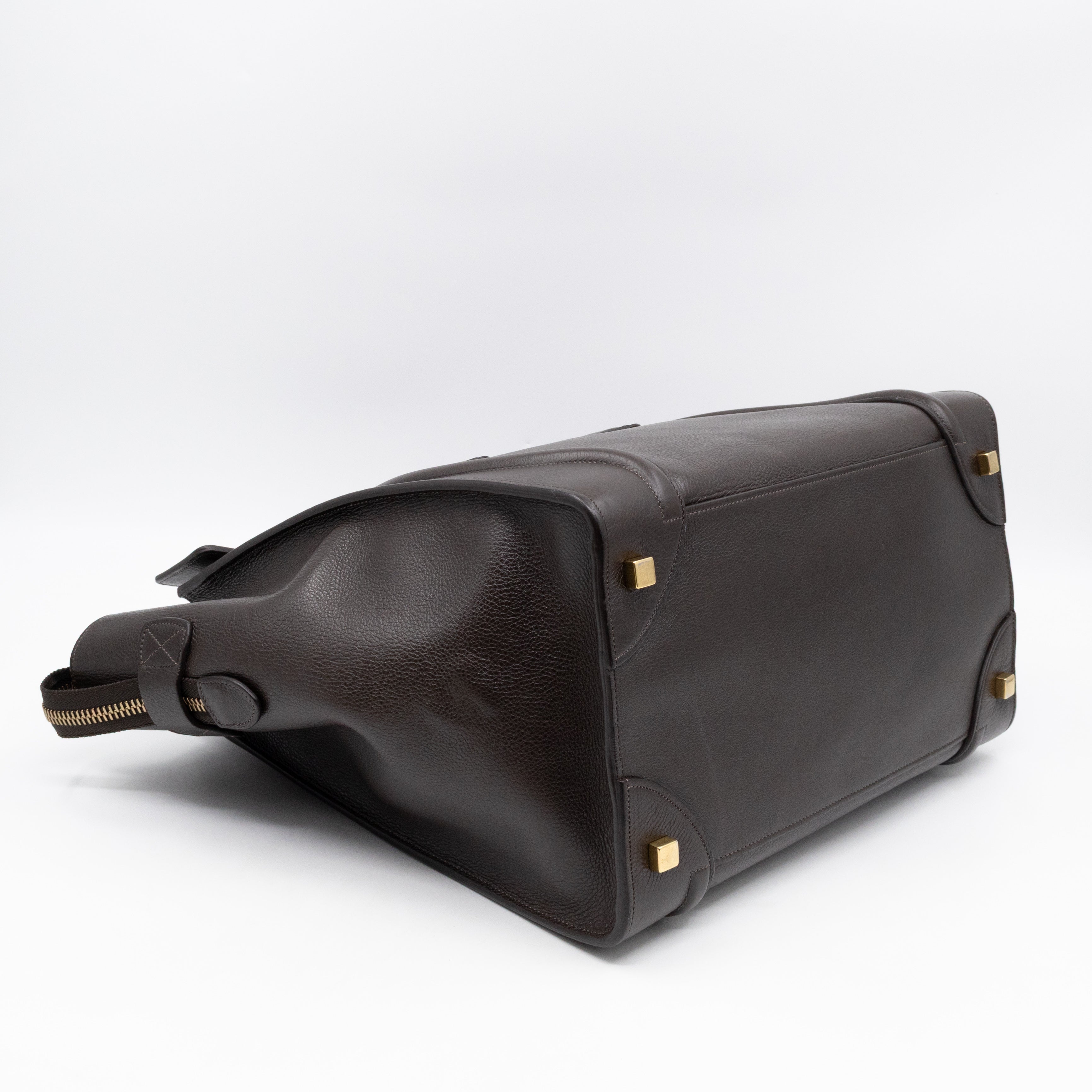 Mini Luggage Dark Brown Leather