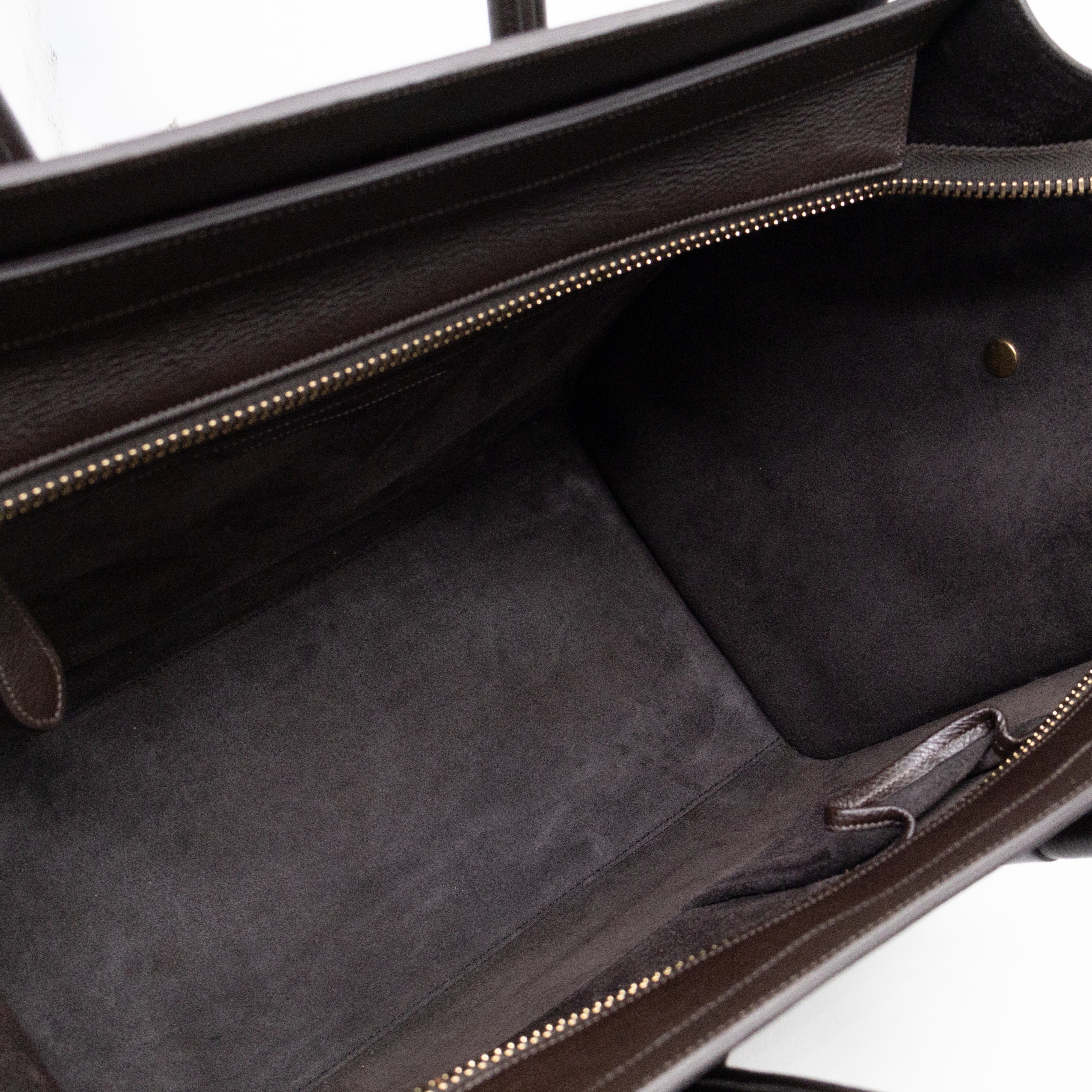 Mini Luggage Dark Brown Leather