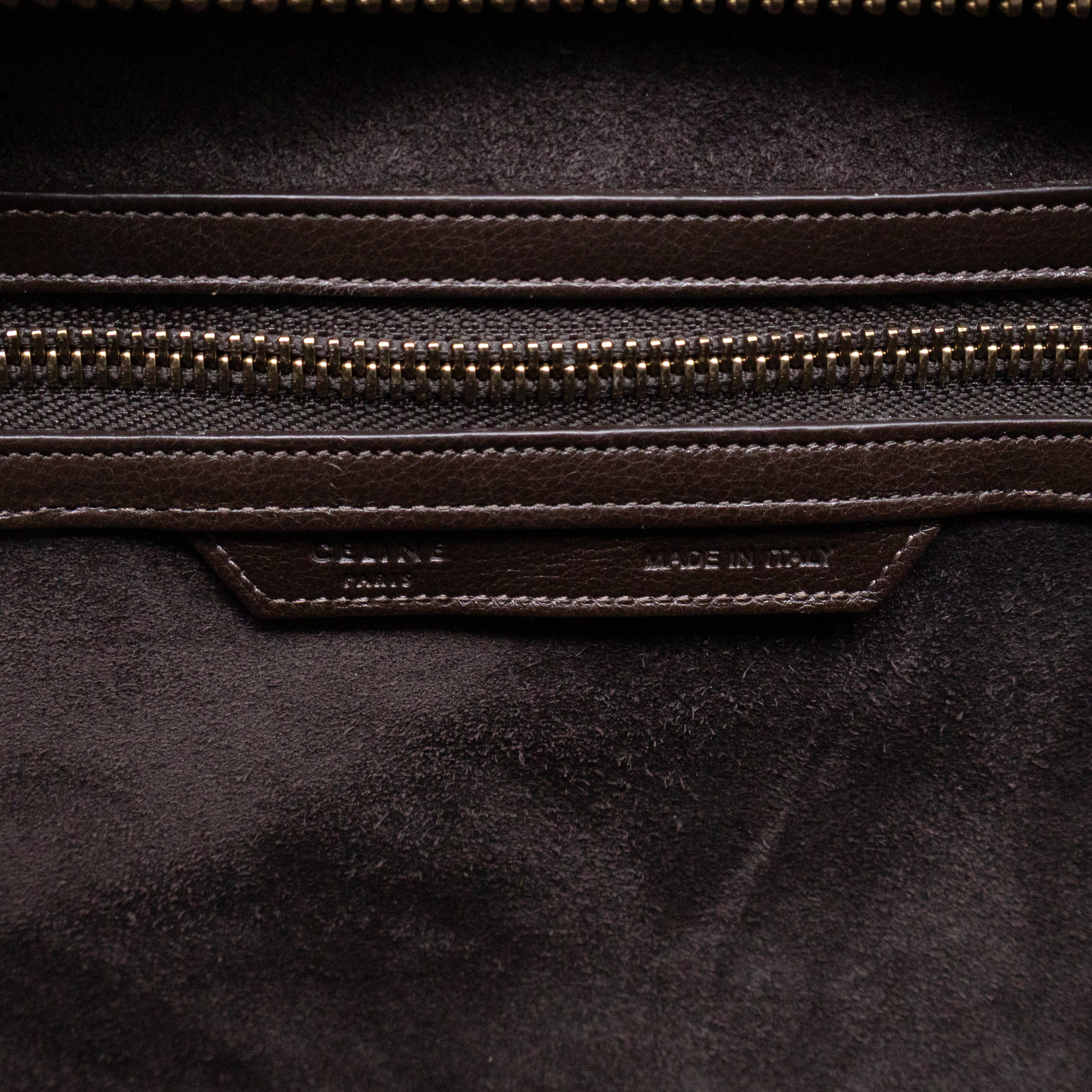Mini Luggage Dark Brown Leather
