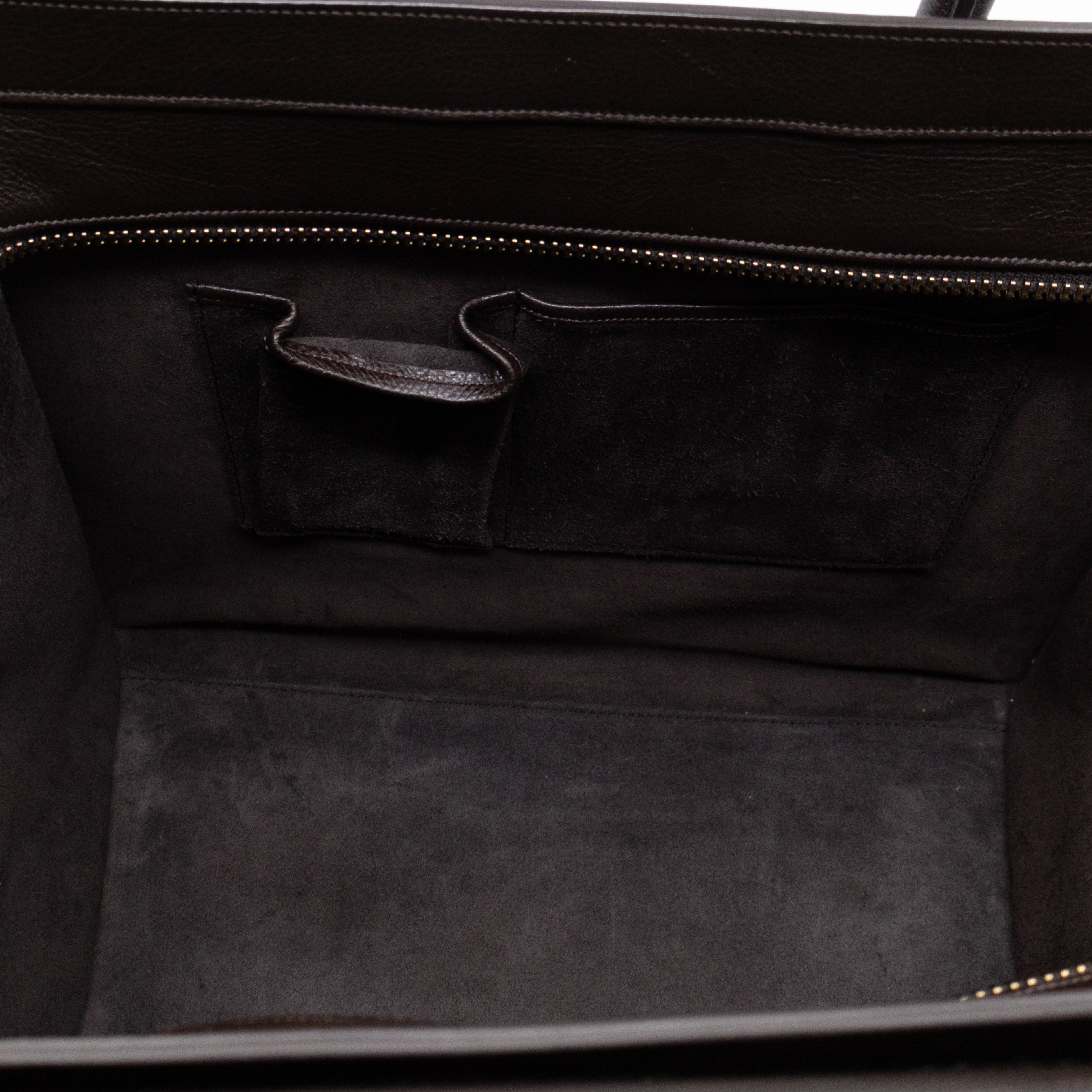 Mini Luggage Dark Brown Leather