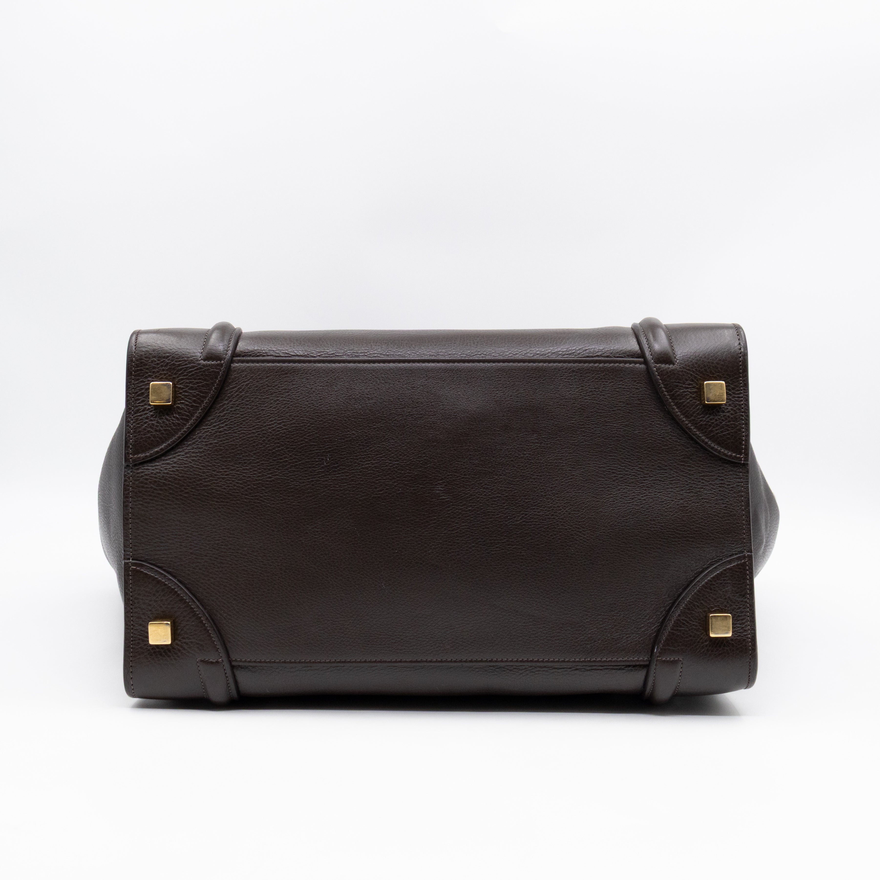 Mini Luggage Dark Brown Leather