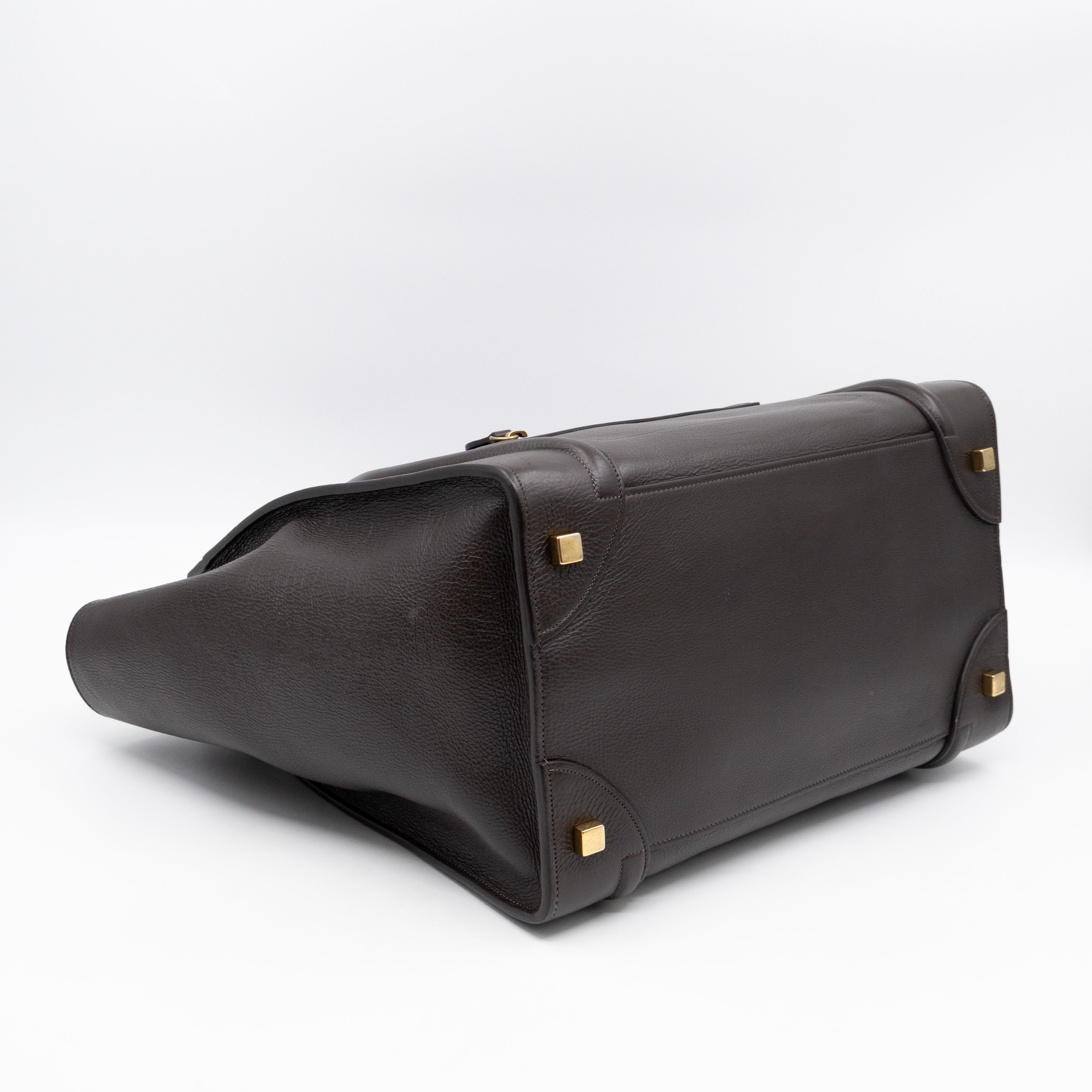 Mini Luggage Dark Brown Leather