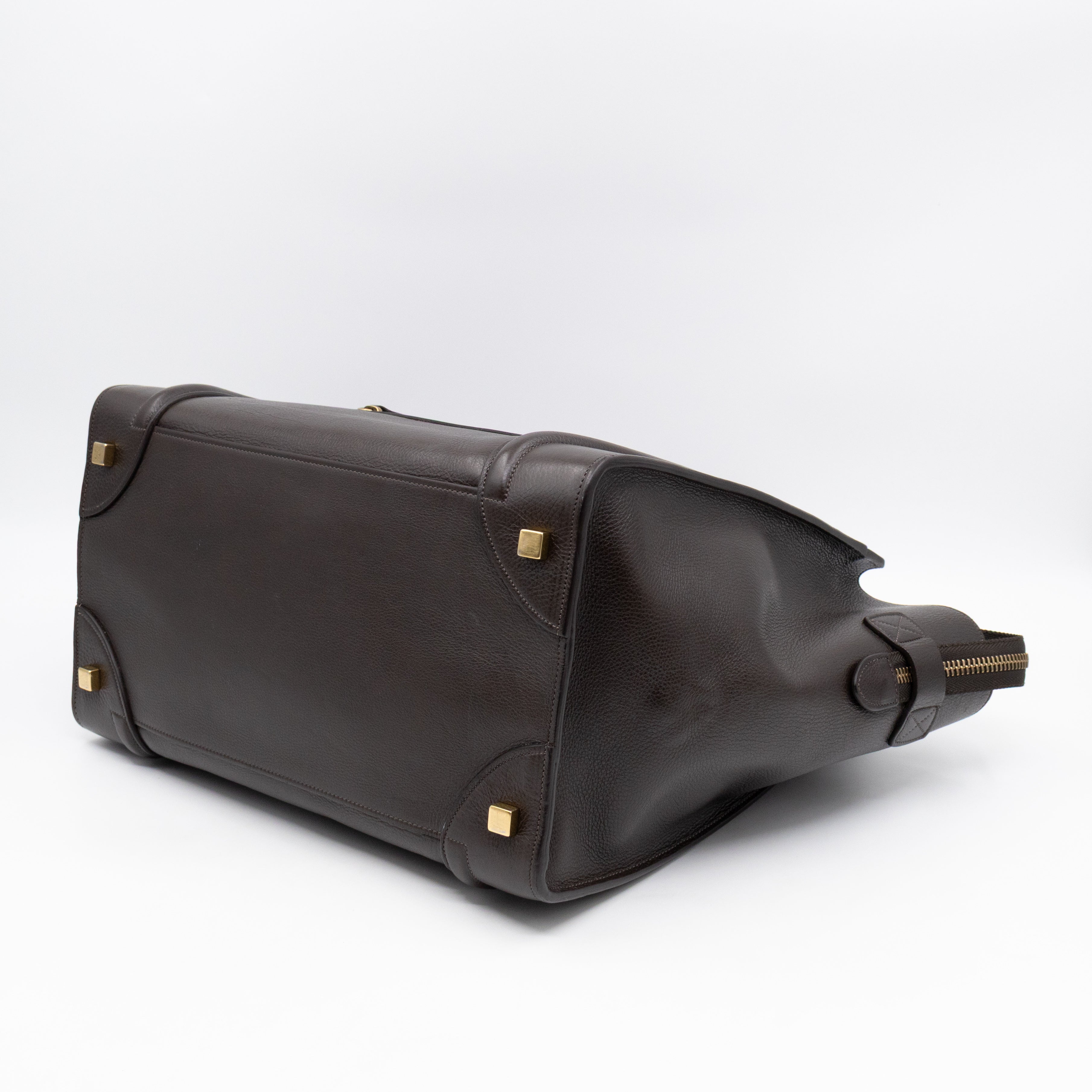 Mini Luggage Dark Brown Leather