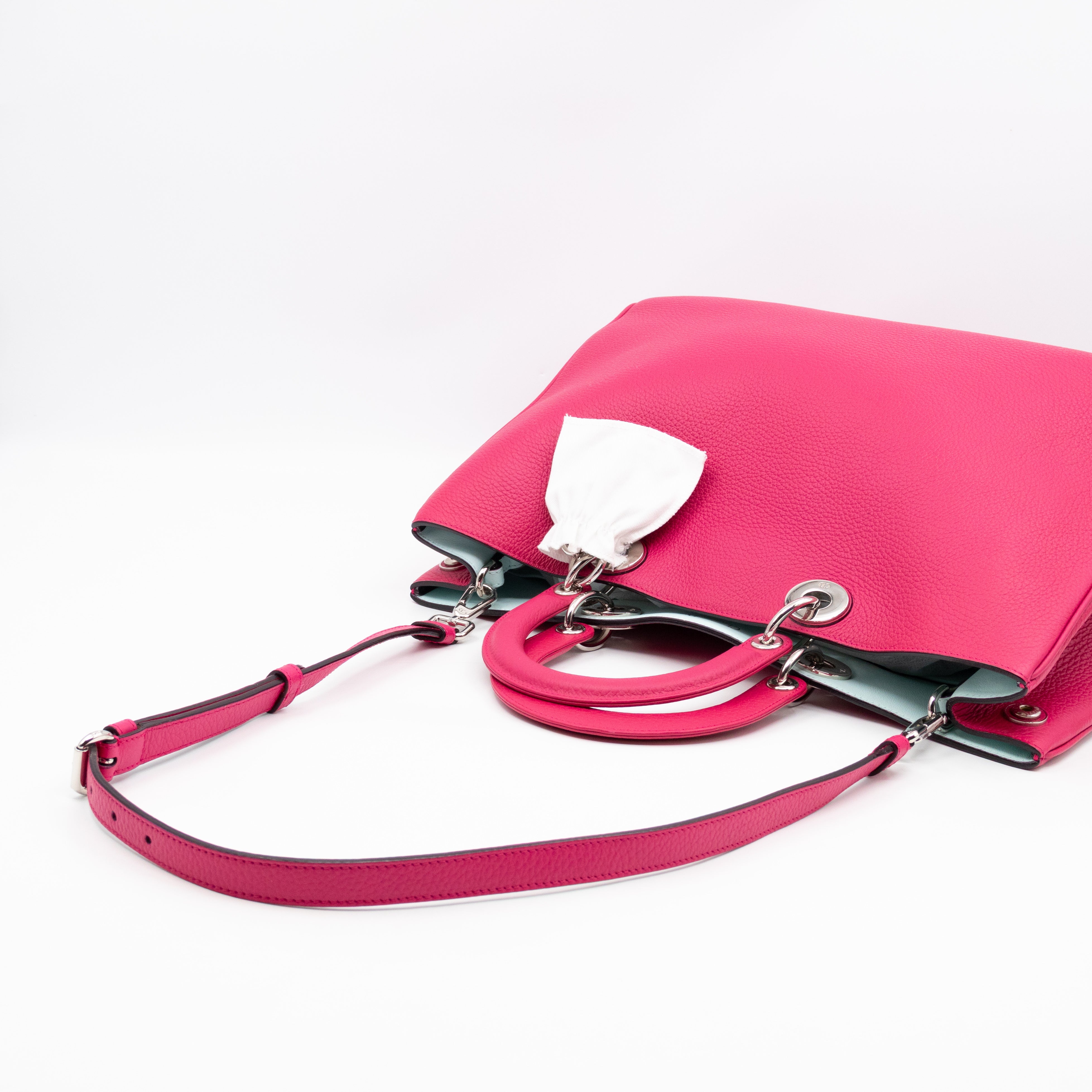 Diorissimo Medium Fuchsia Leather