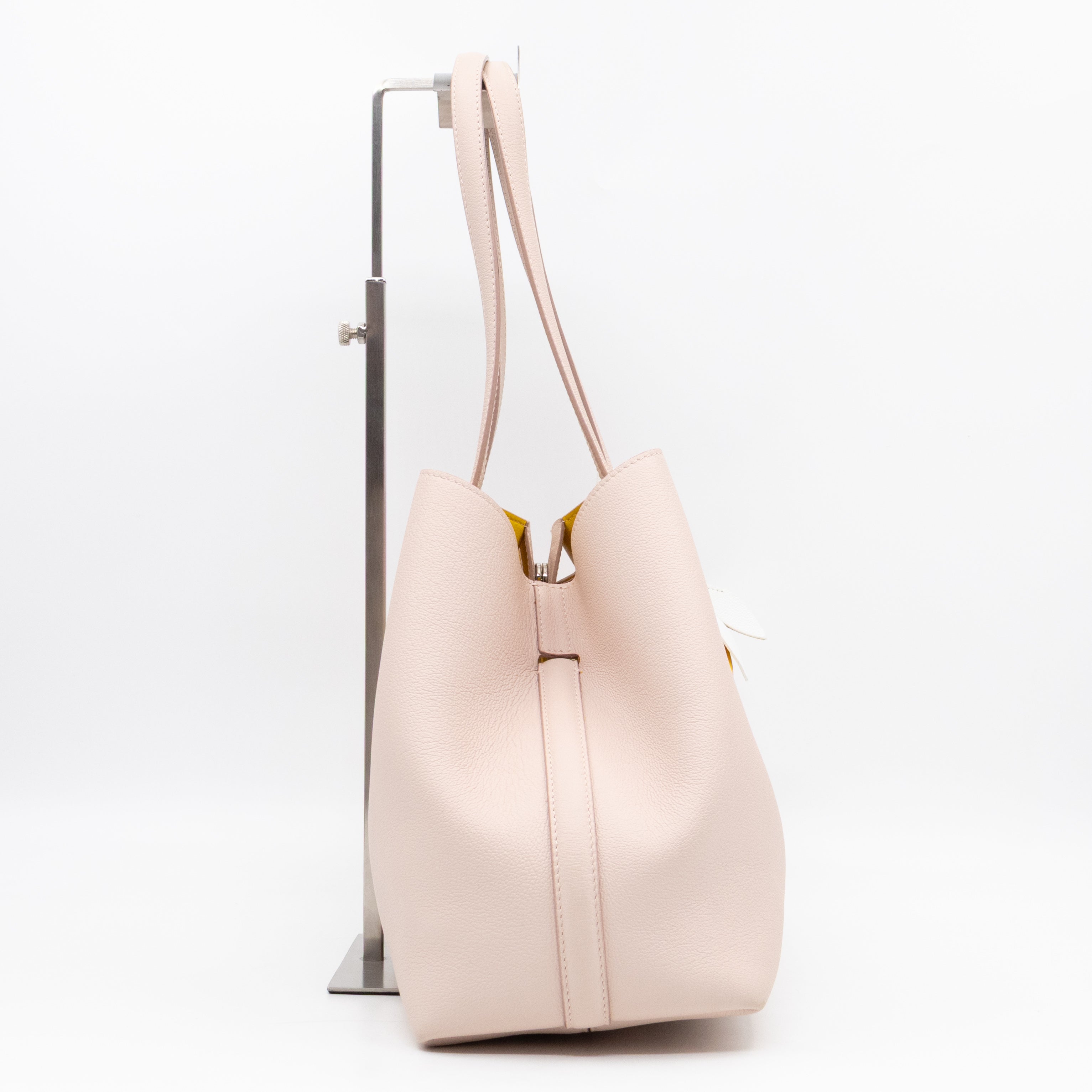 Blossom Tote Medium Sakura Pink Grained Leather