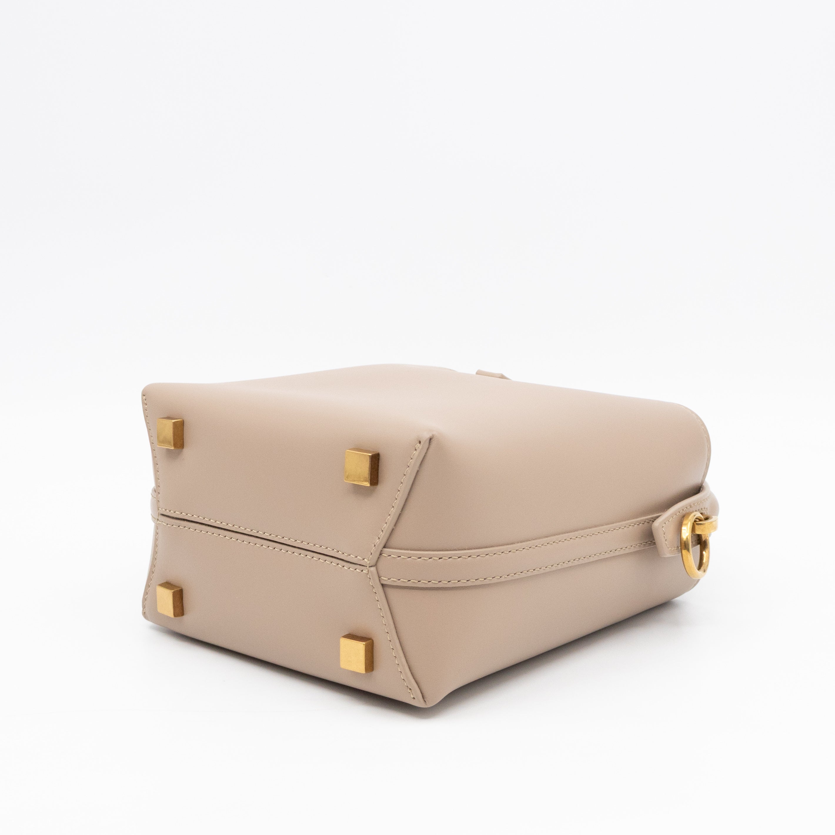 Le 37 Mini Dark Beige Shiny Leather