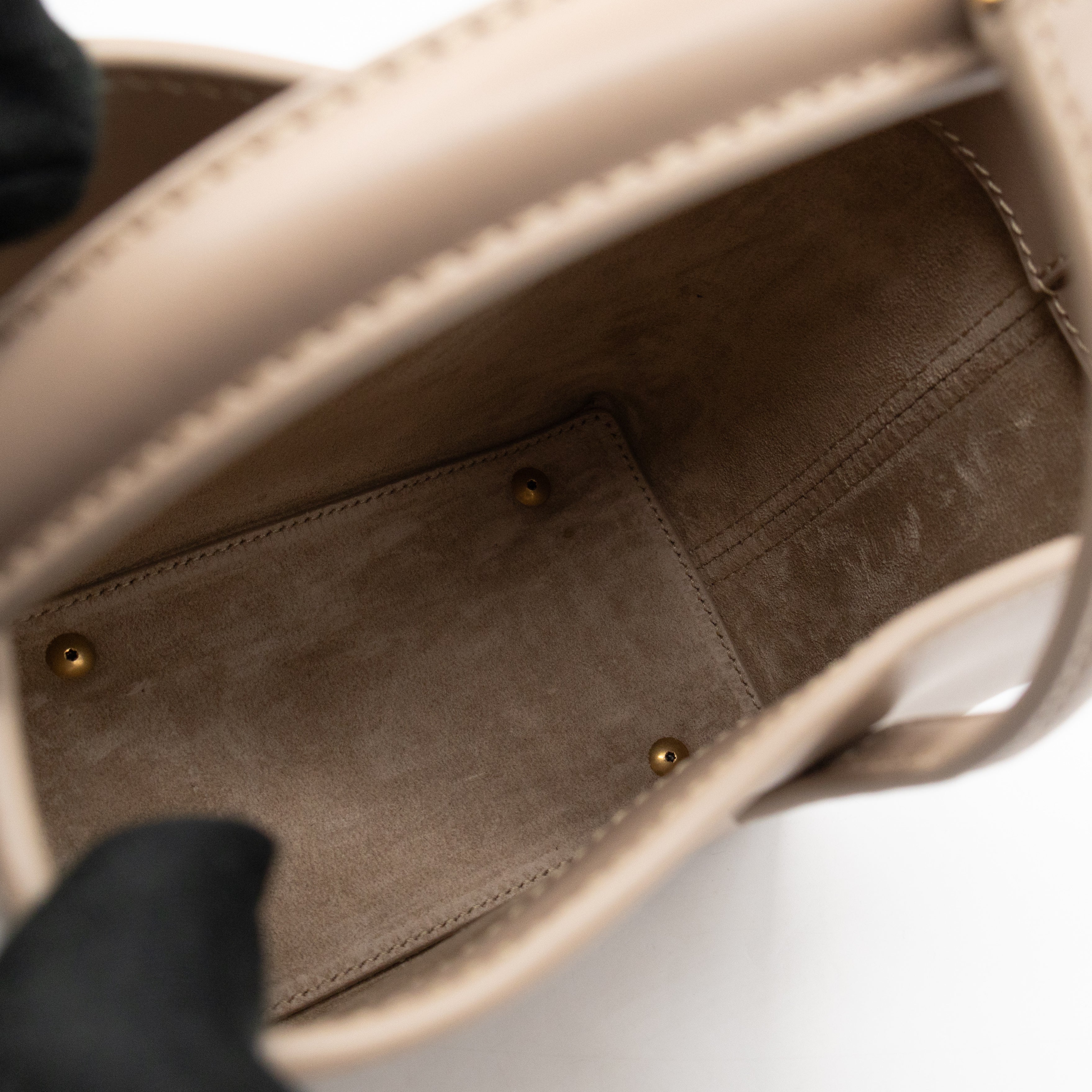 Le 37 Mini Dark Beige Shiny Leather