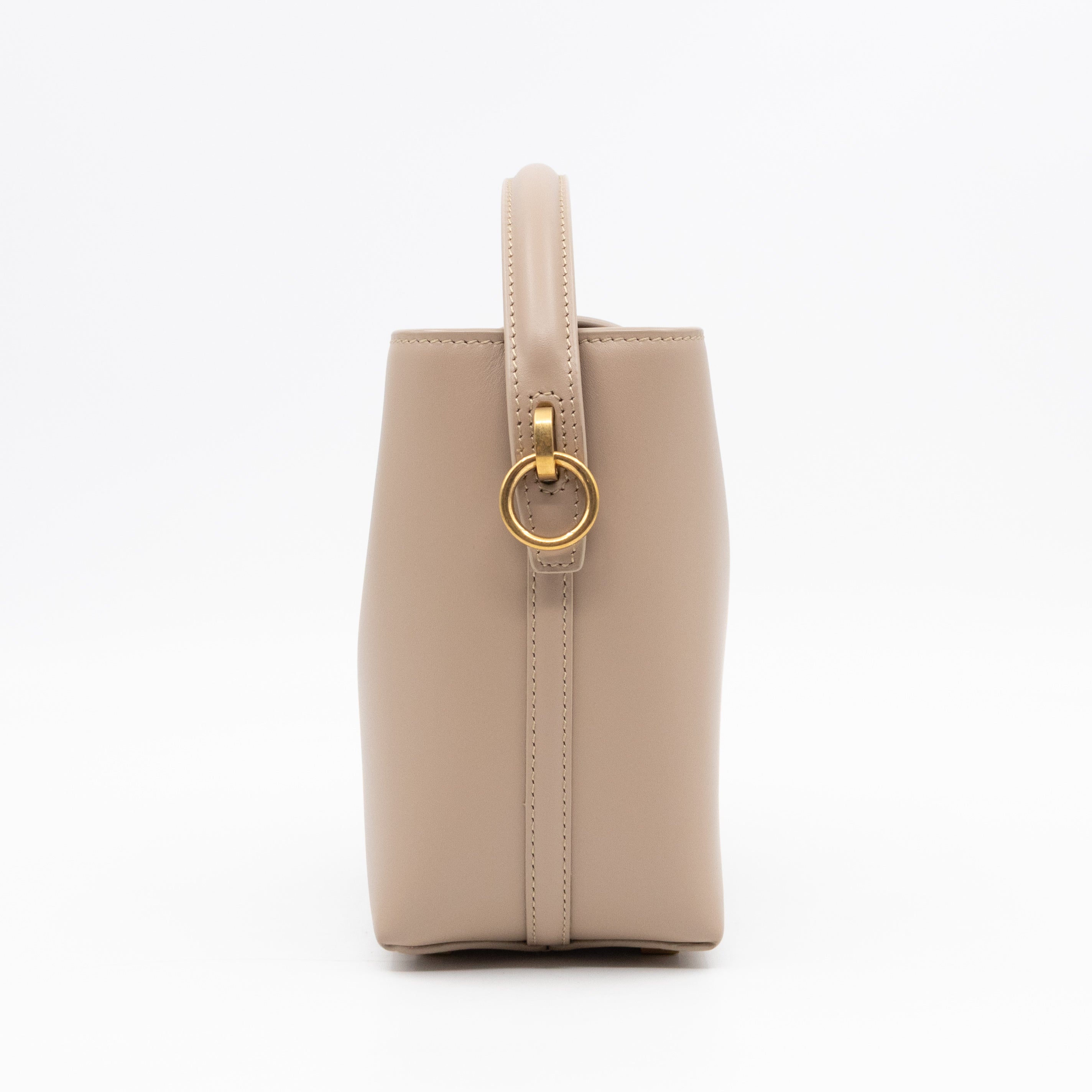 Le 37 Mini Dark Beige Shiny Leather