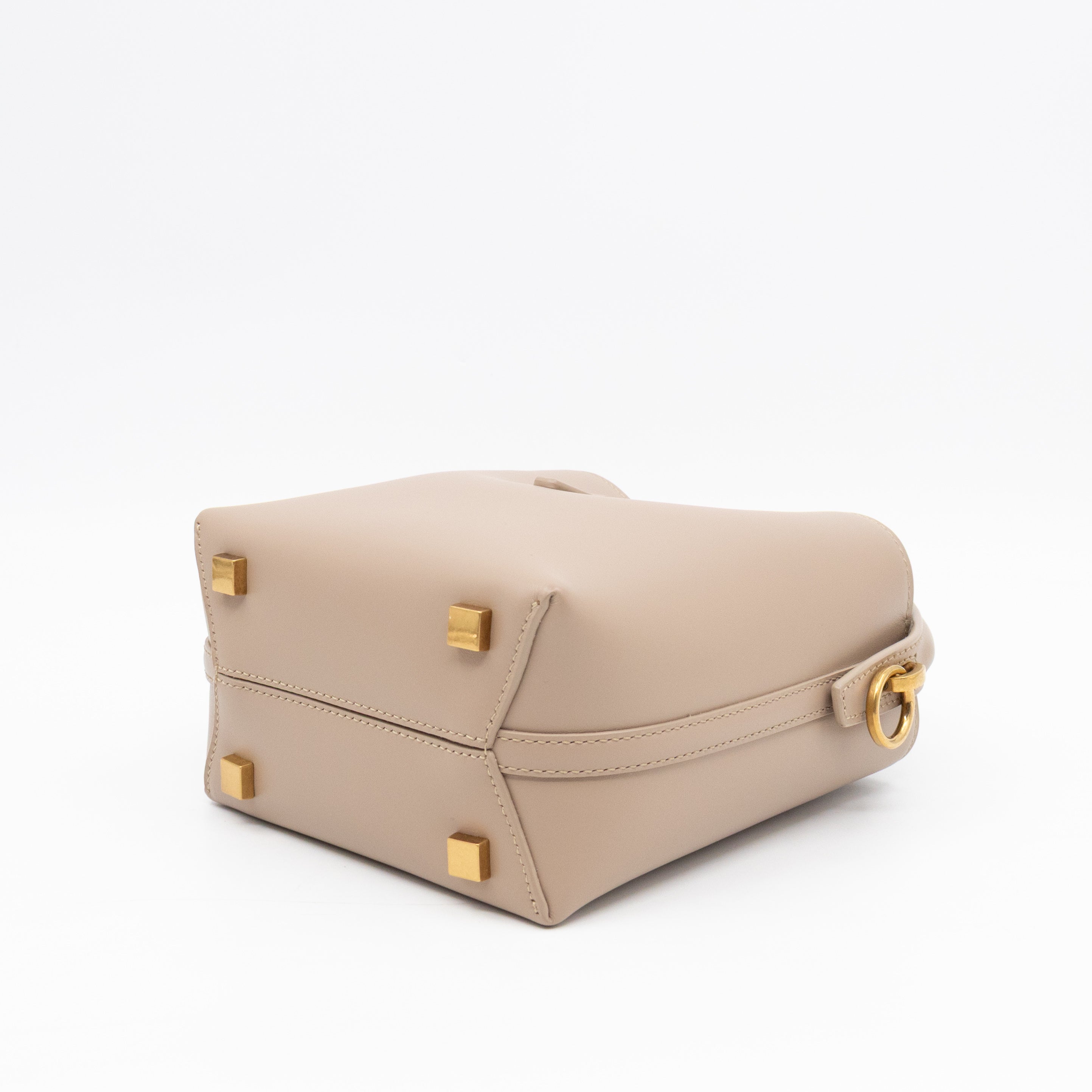 Le 37 Mini Dark Beige Shiny Leather