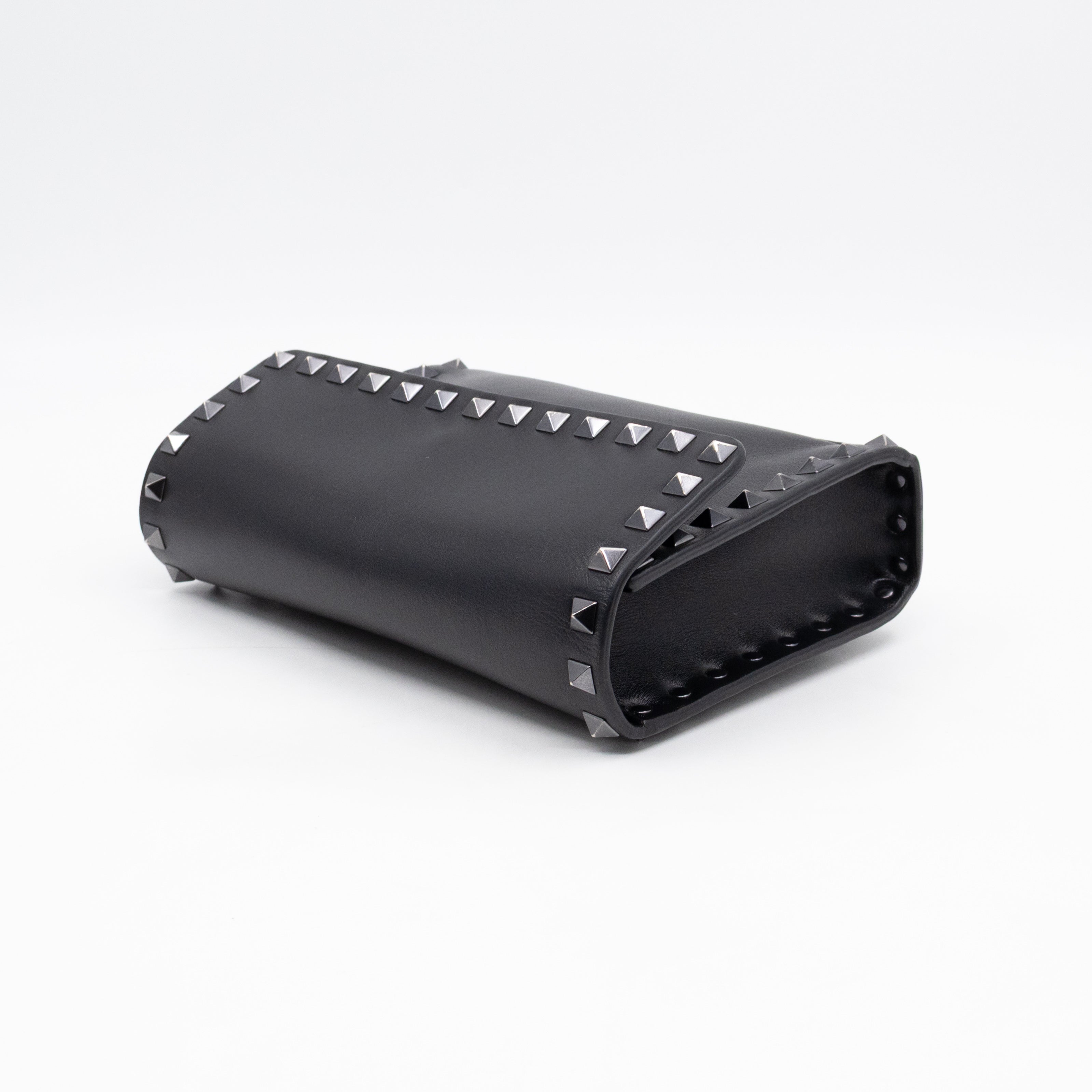Rockstud Flap Small Crossbody Bag Black Leather