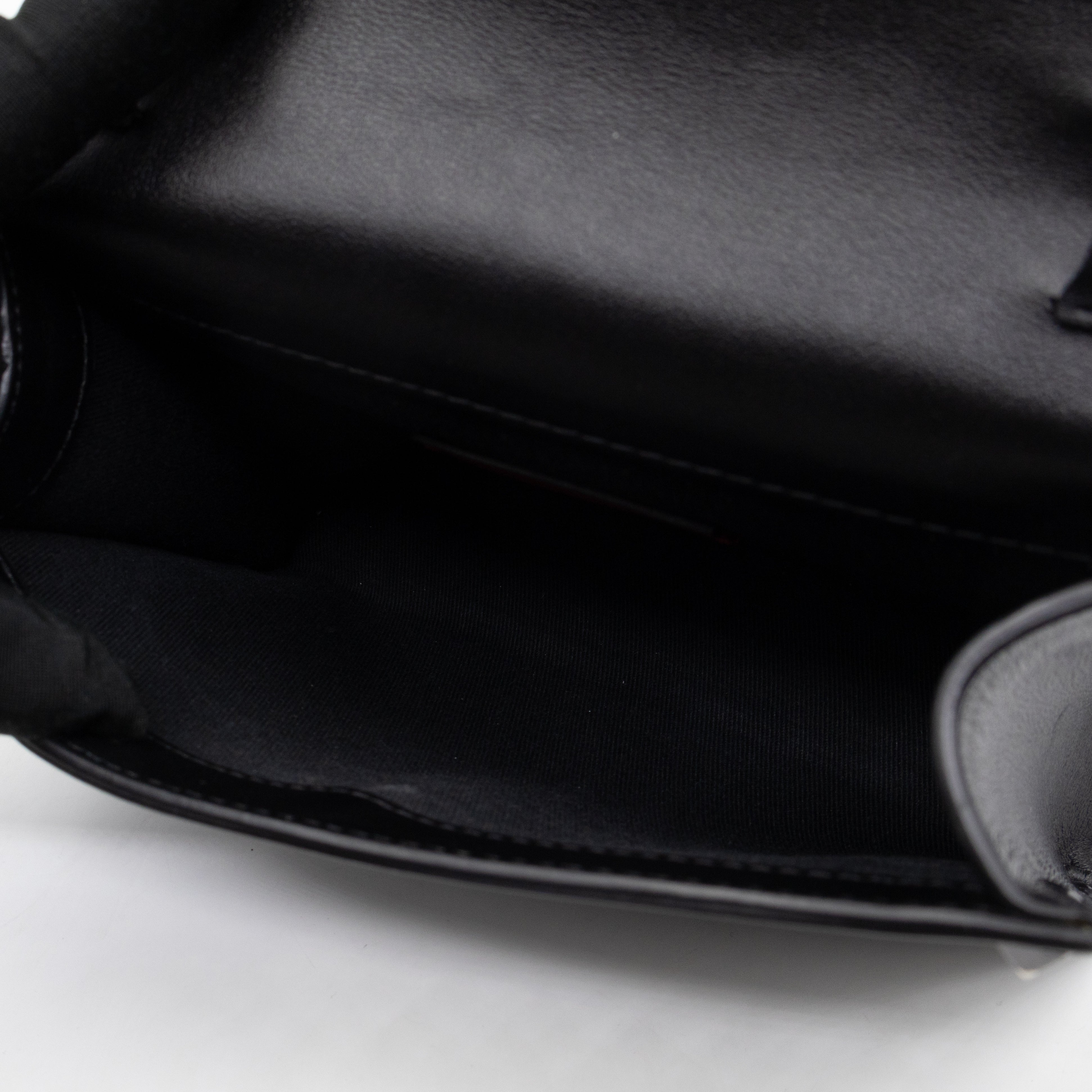 Rockstud Flap Small Crossbody Bag Black Leather