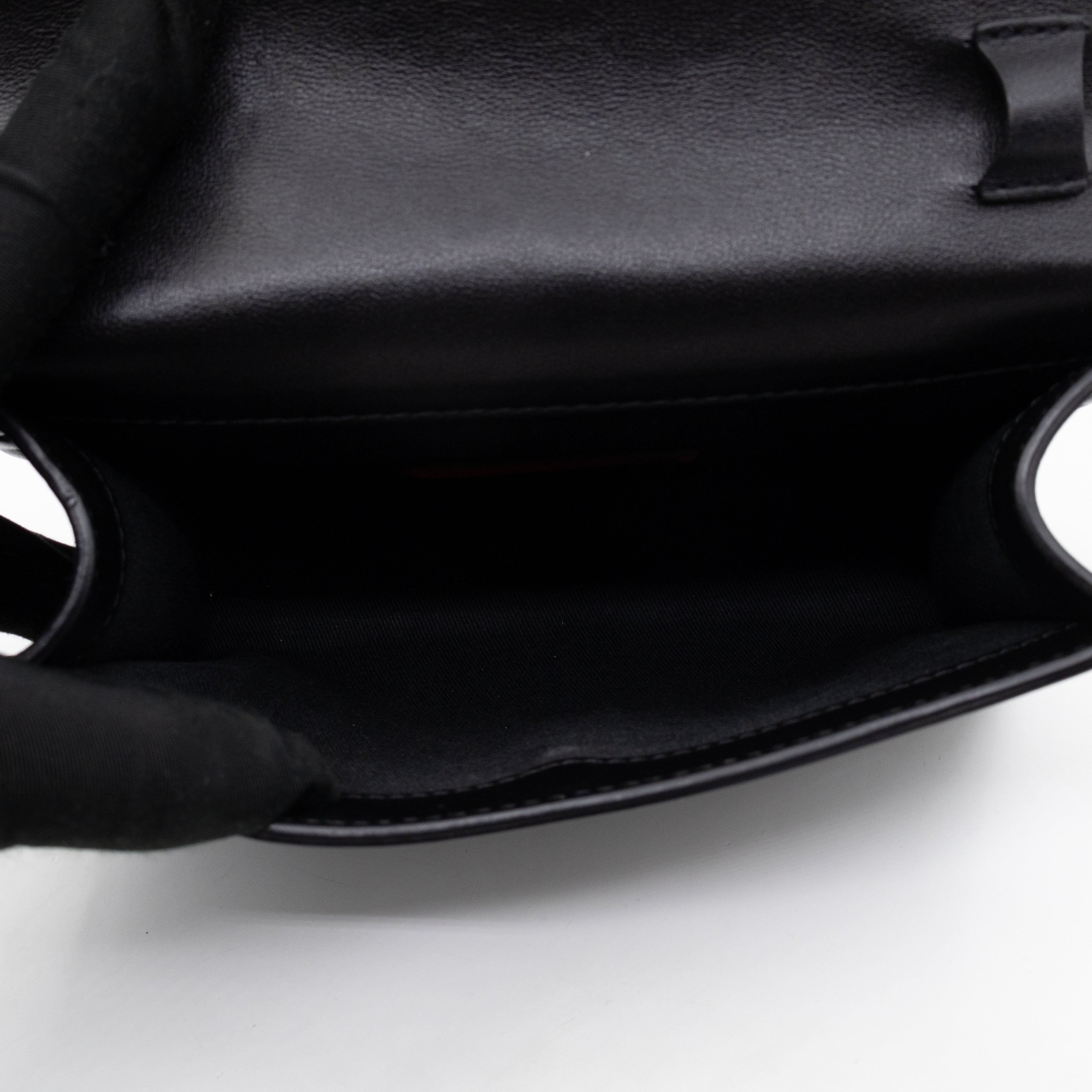 Rockstud Flap Small Crossbody Bag Black Leather
