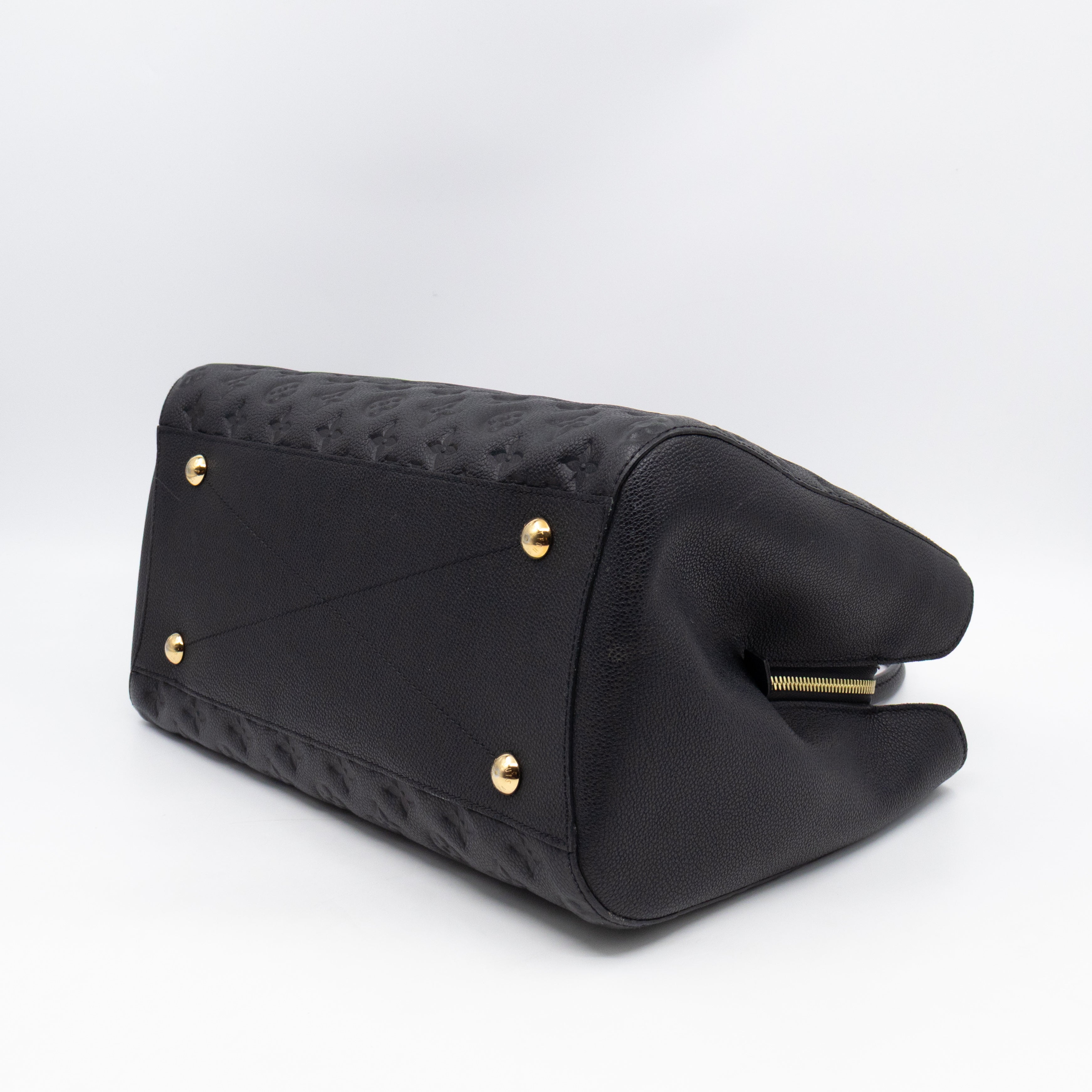 Montaigne GM Black Monogram Empreinte