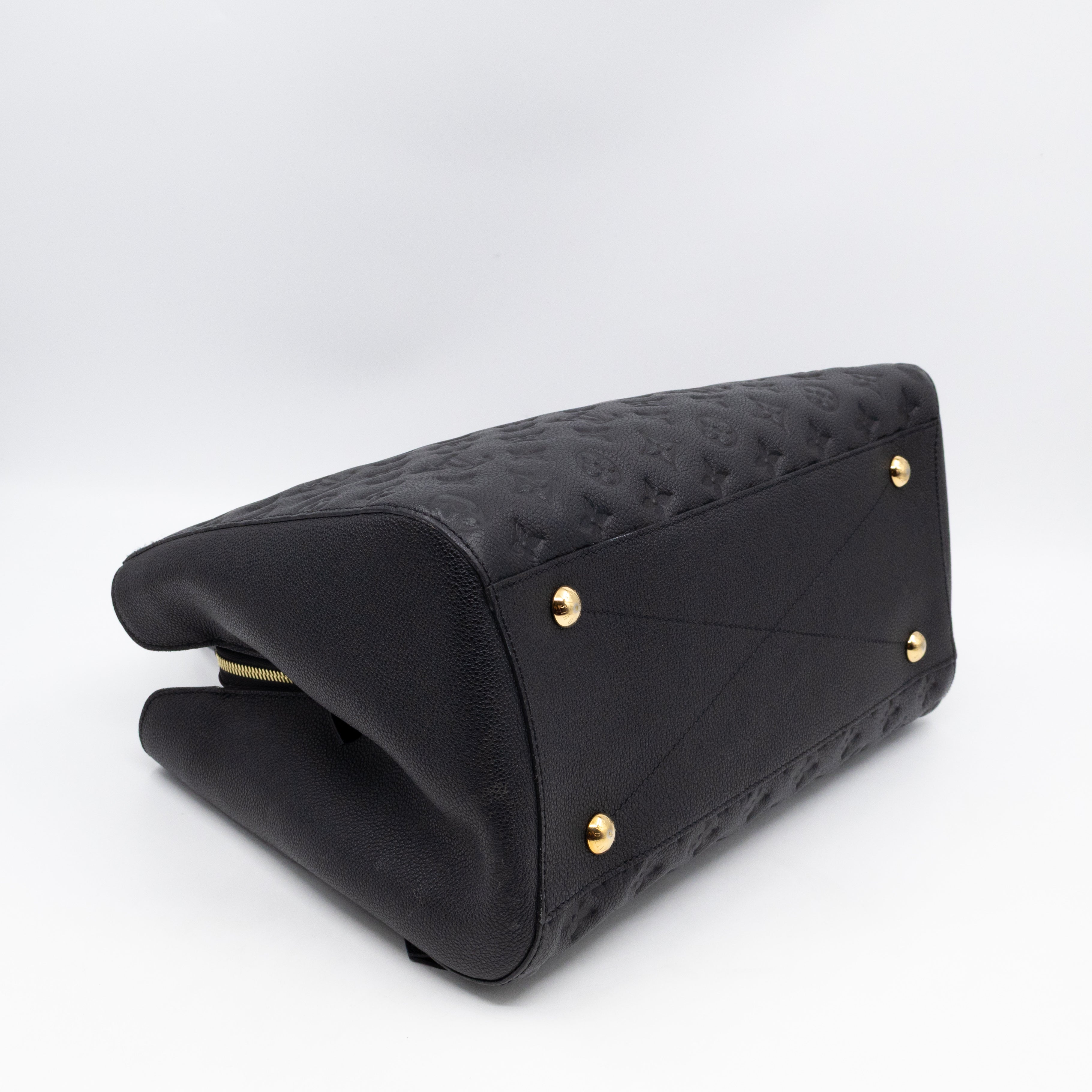 Montaigne GM Black Monogram Empreinte