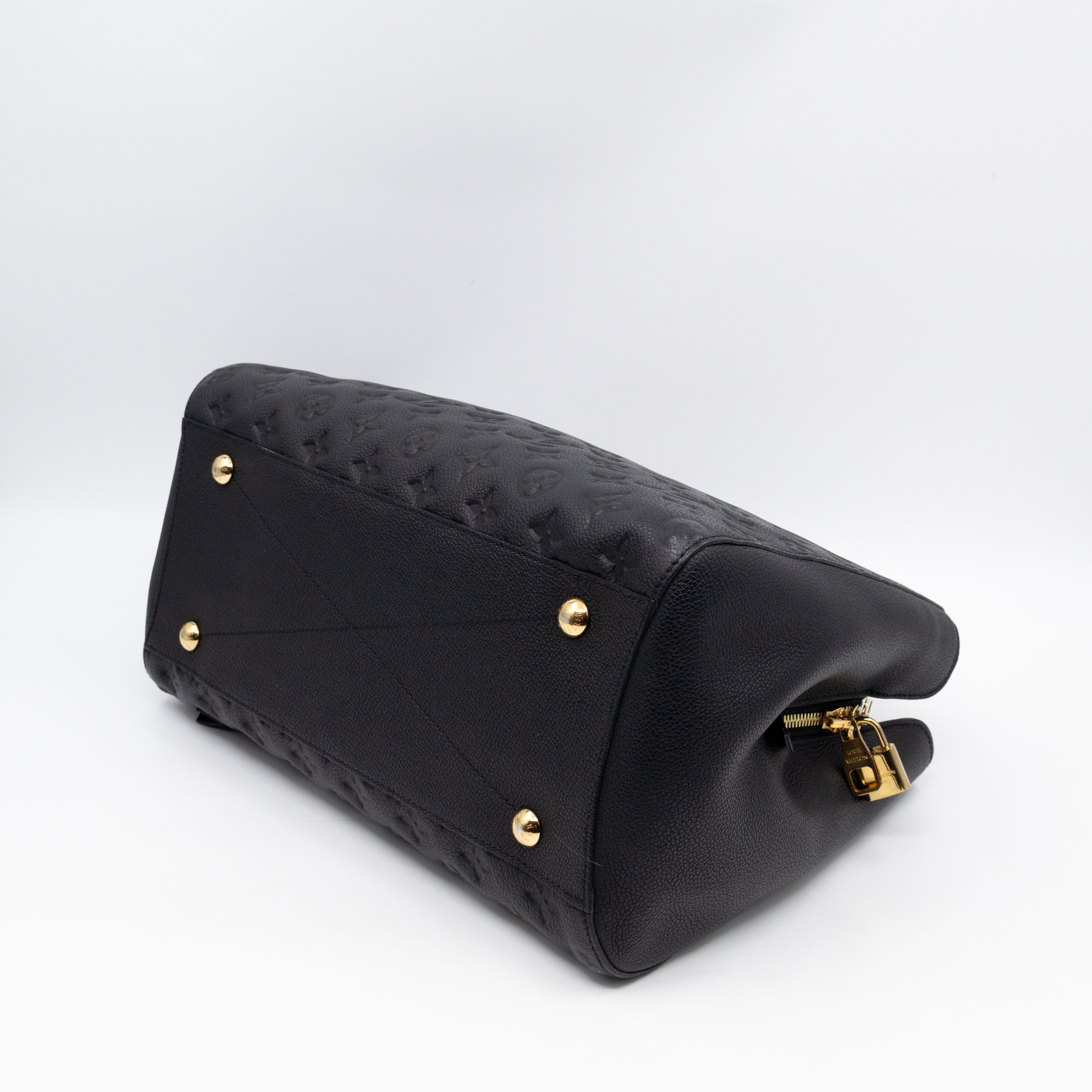Montaigne GM Black Monogram Empreinte