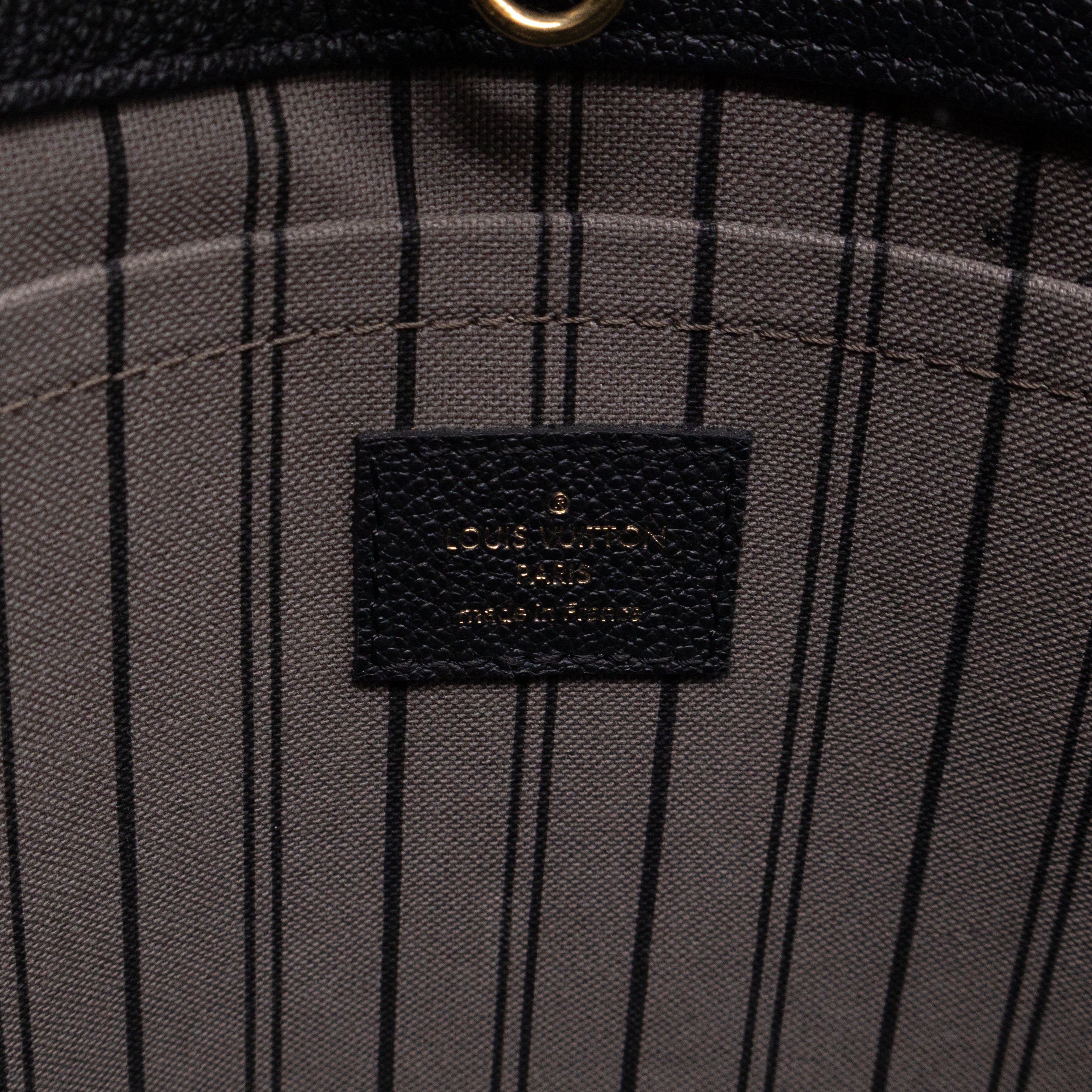 Montaigne GM Black Monogram Empreinte