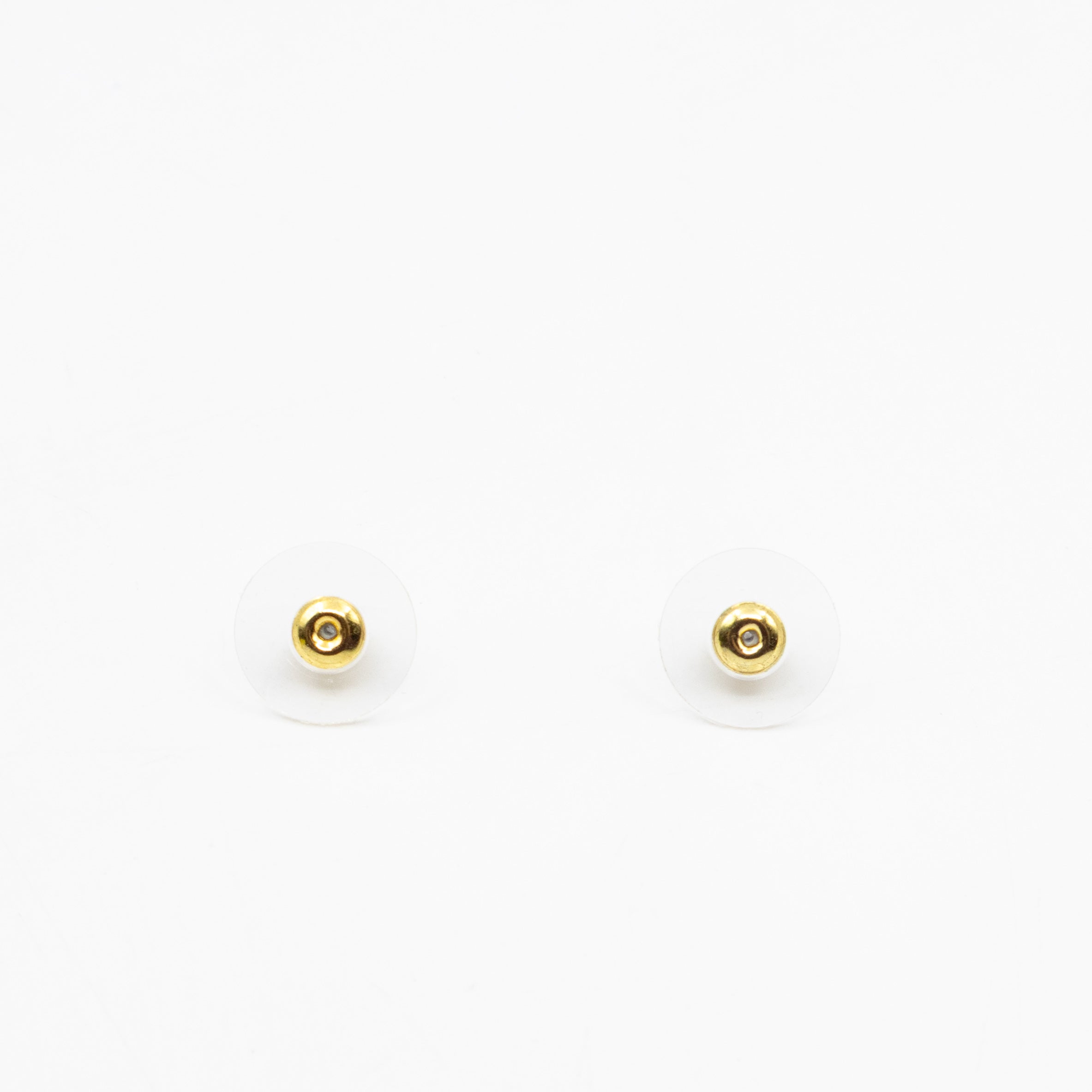 CC Square Crystal Earrings Gold