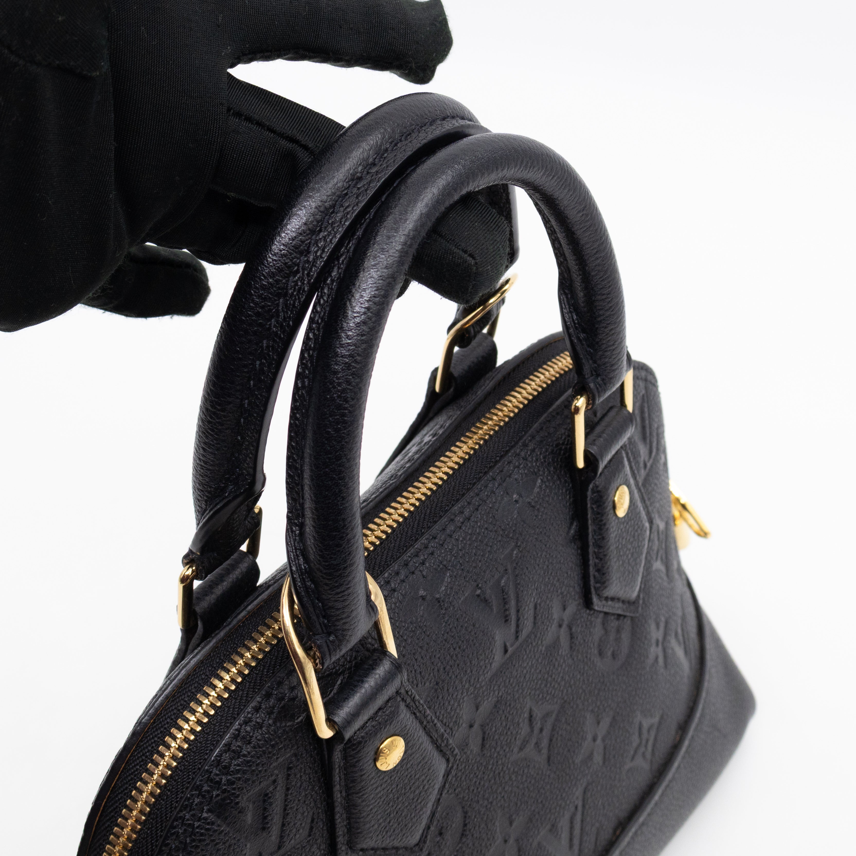 Neo Alma BB Black Monogram Empreinte Leather