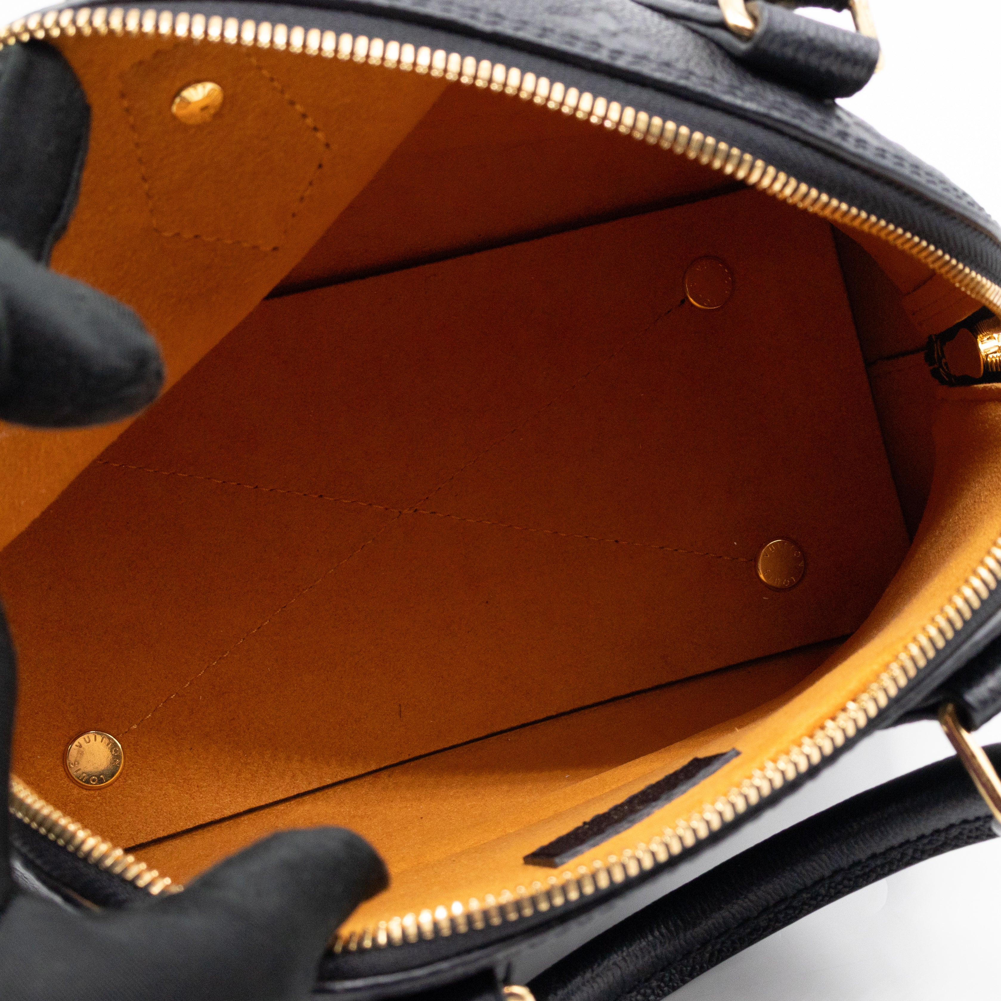 Neo Alma BB Black Monogram Empreinte Leather