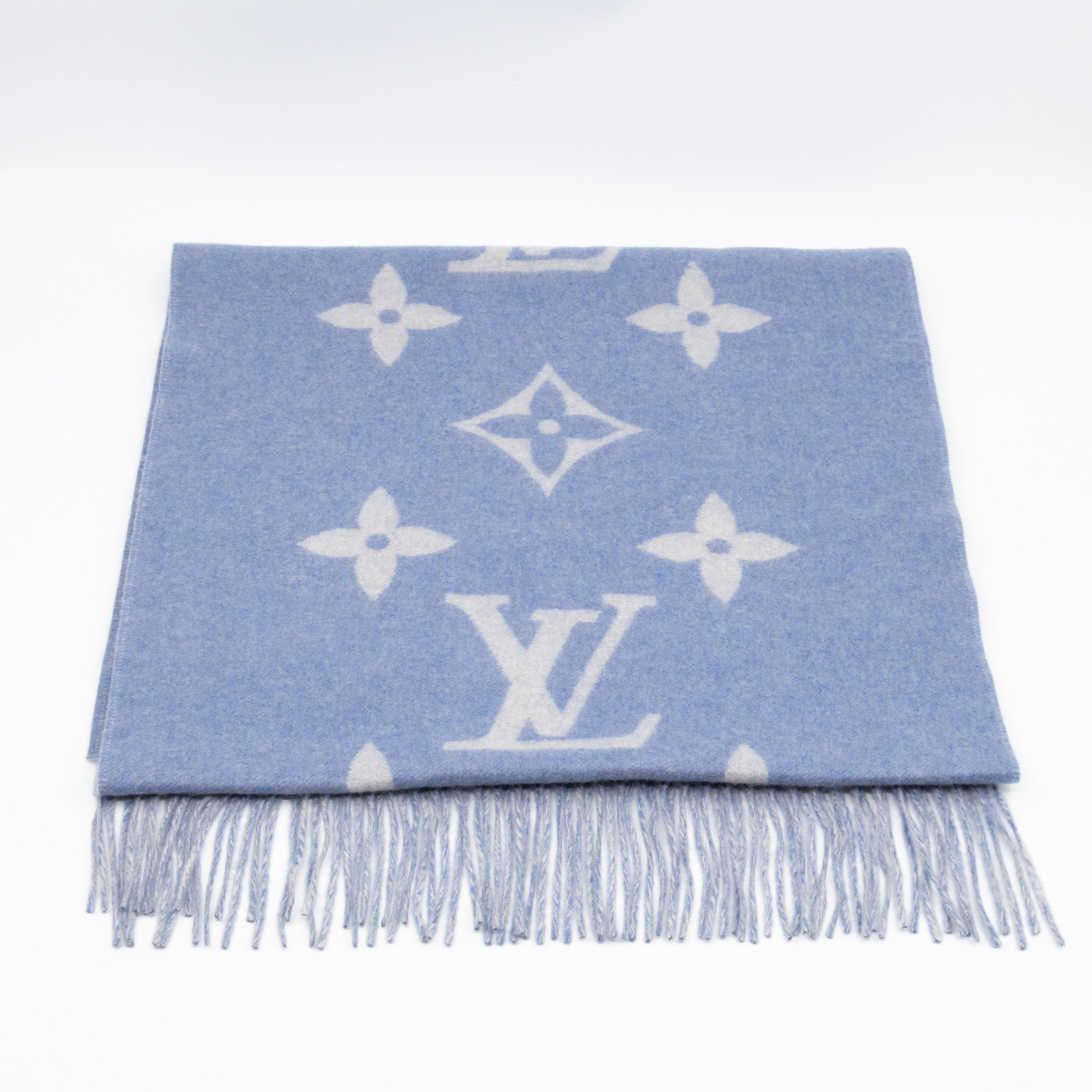 Reykjavik Studded Cashmere Scarf Blue