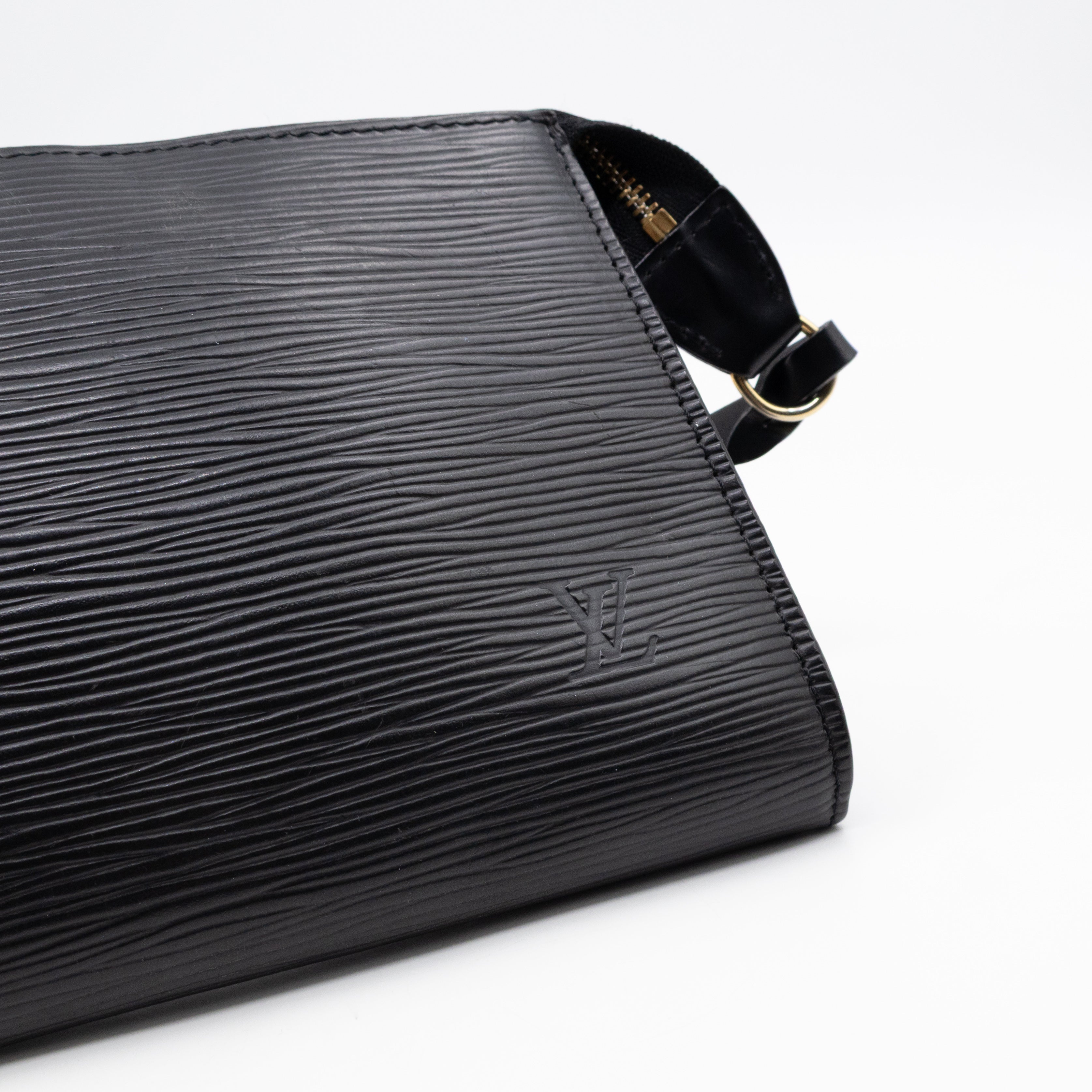 Pochette Accessoires Black Epi Leather