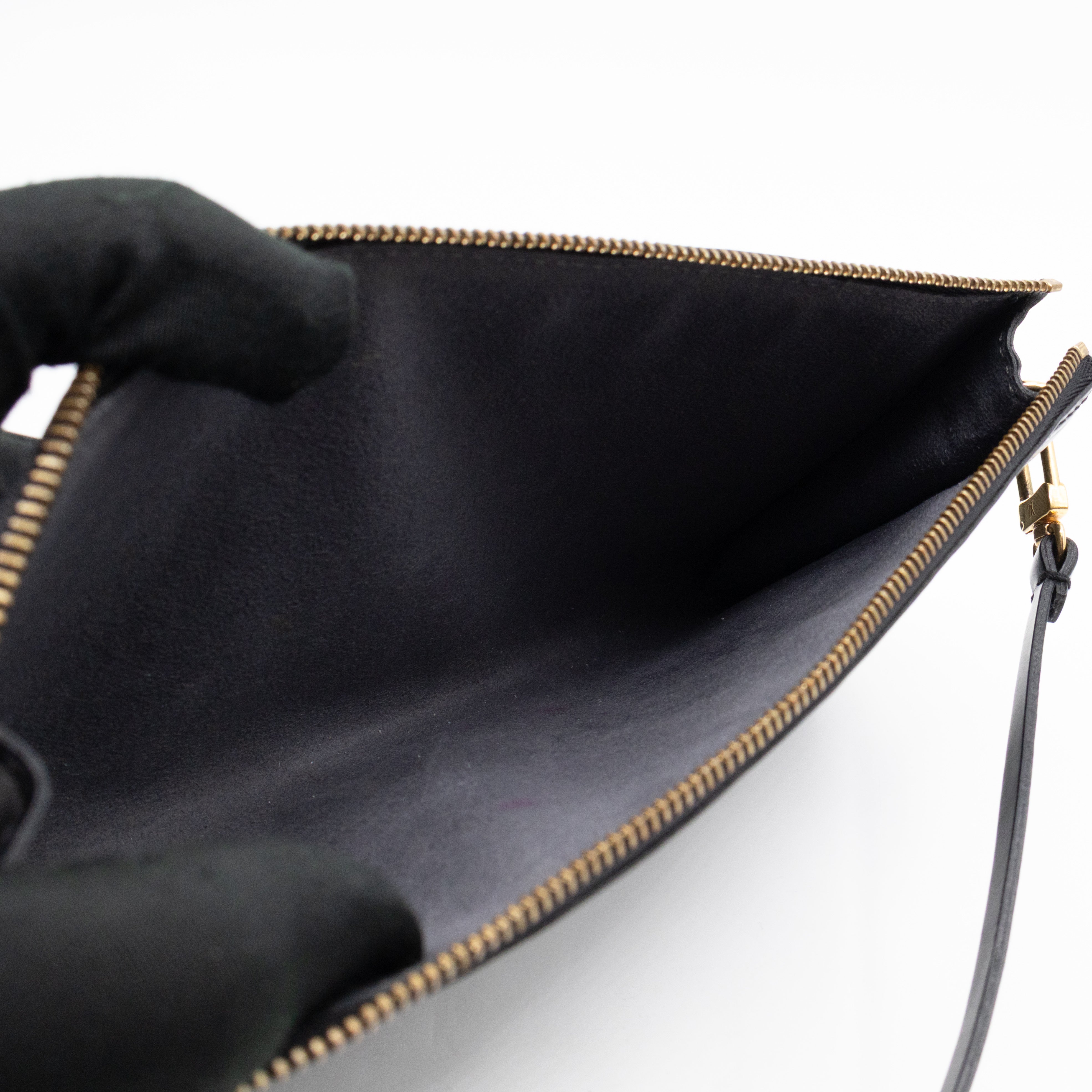 Pochette Accessoires Black Epi Leather