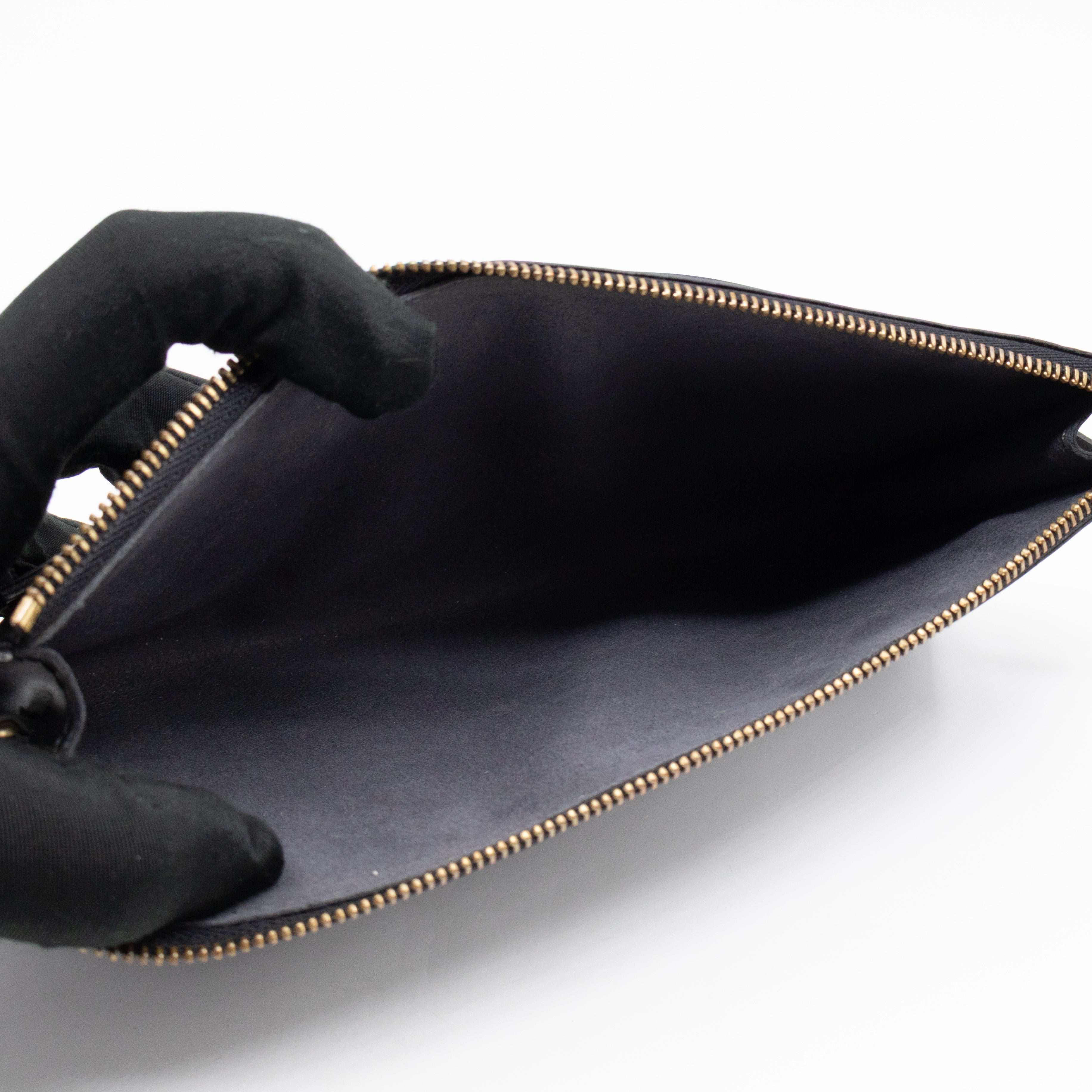 Pochette Accessoires Black Epi Leather