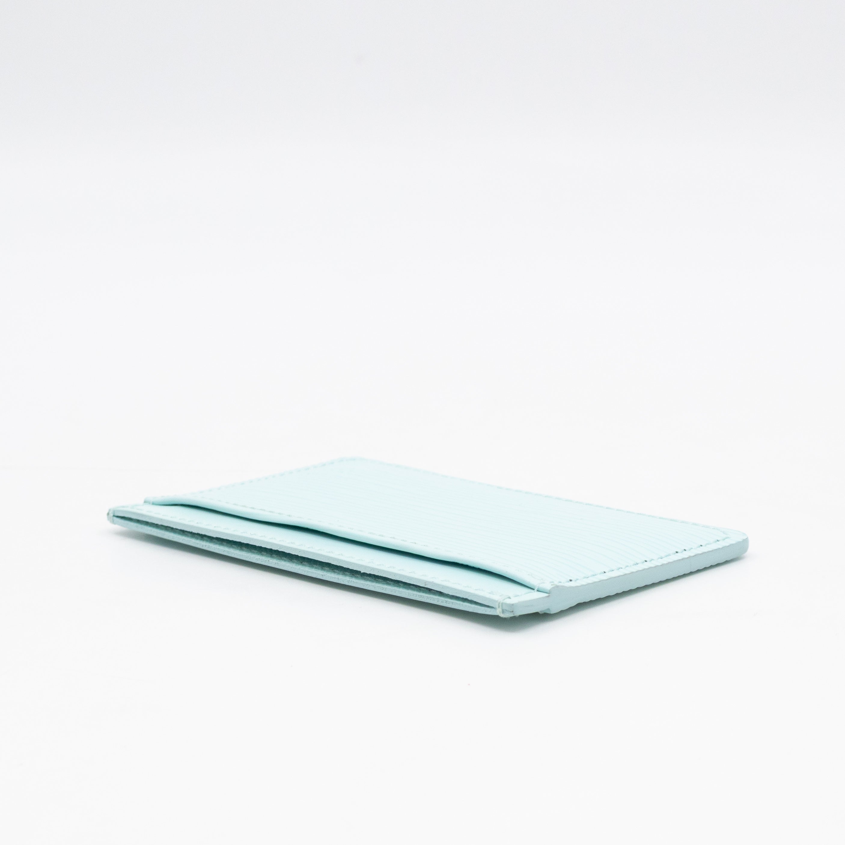 Card Holder Light Blue Epi Leather