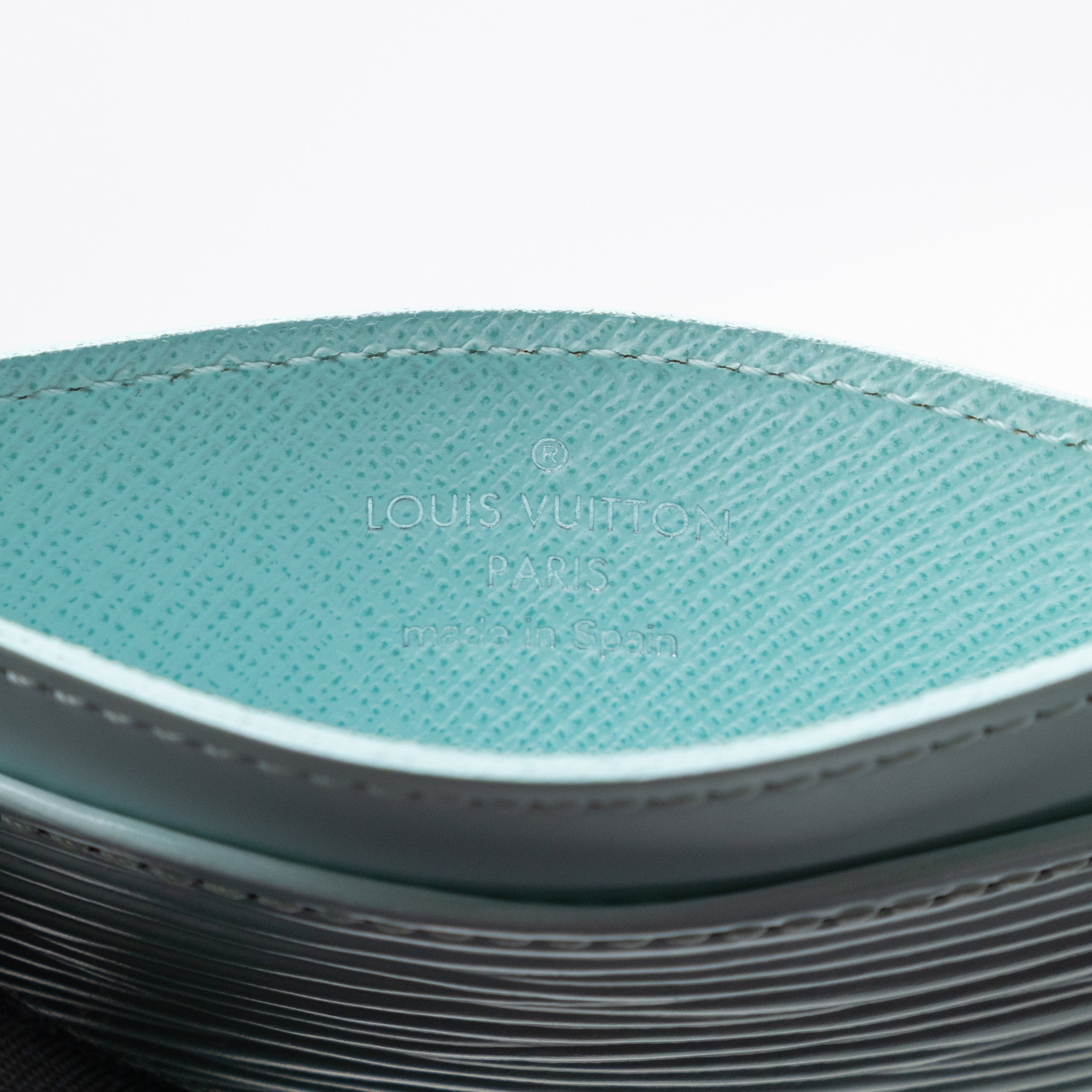 Card Holder Light Blue Epi Leather
