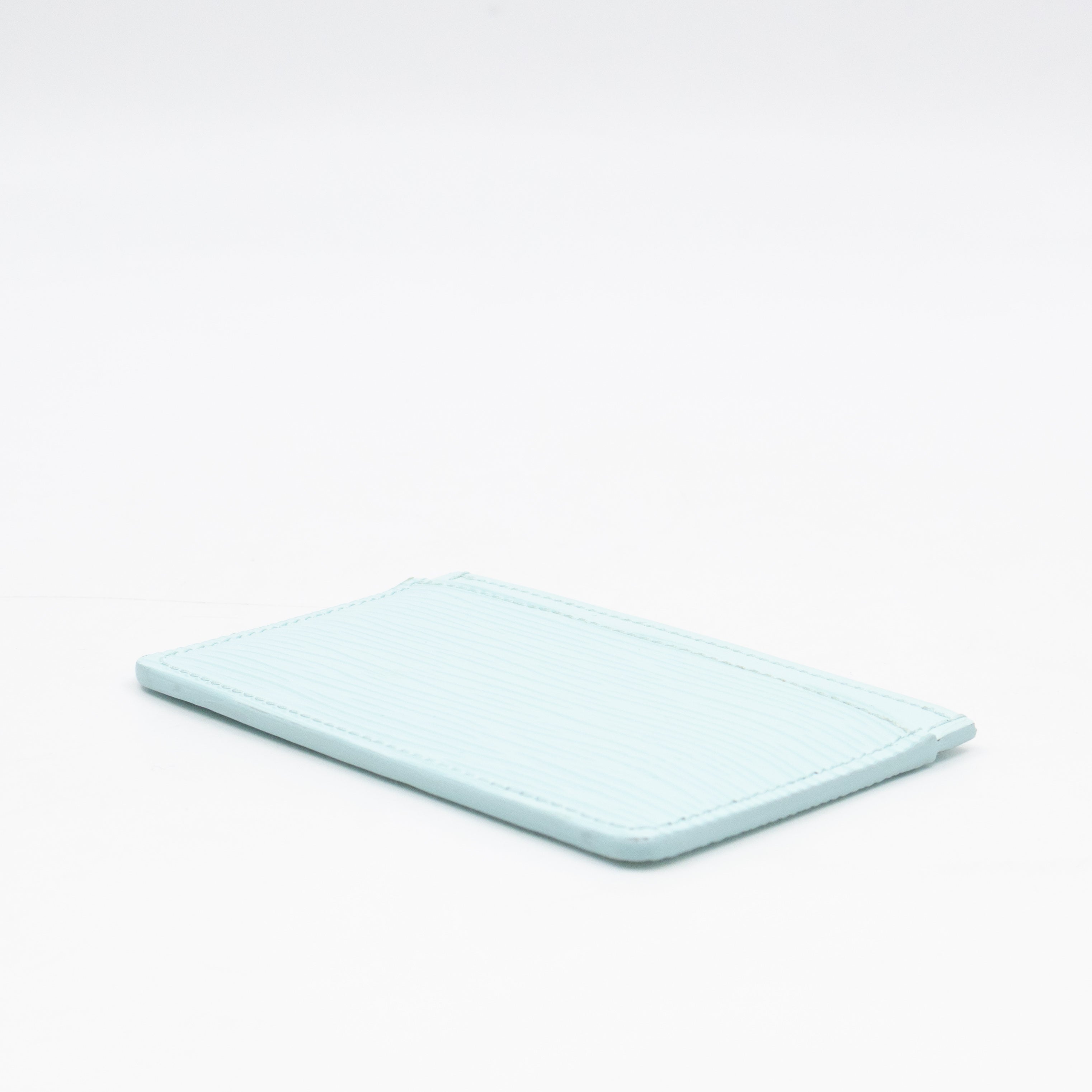 Card Holder Light Blue Epi Leather