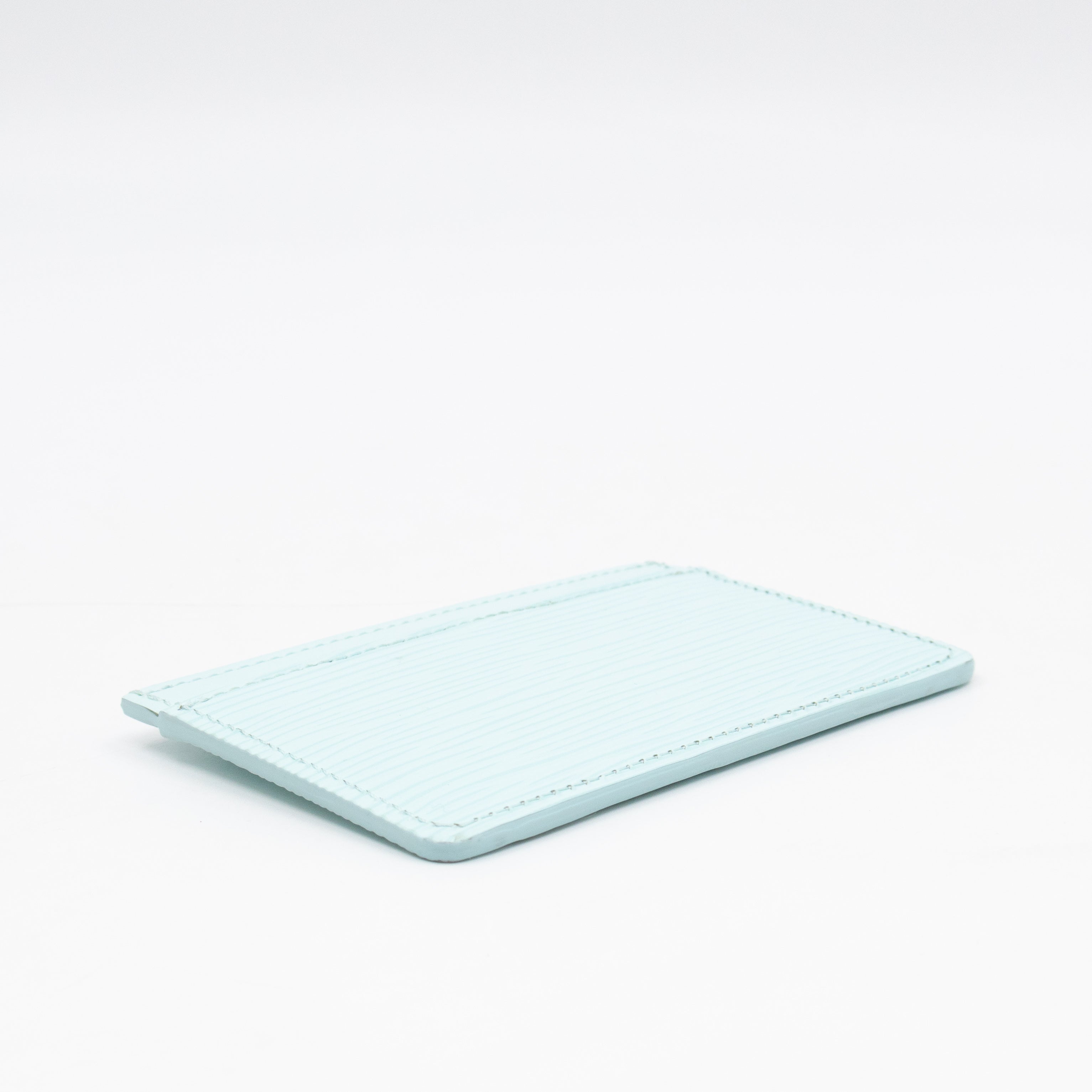 Card Holder Light Blue Epi Leather