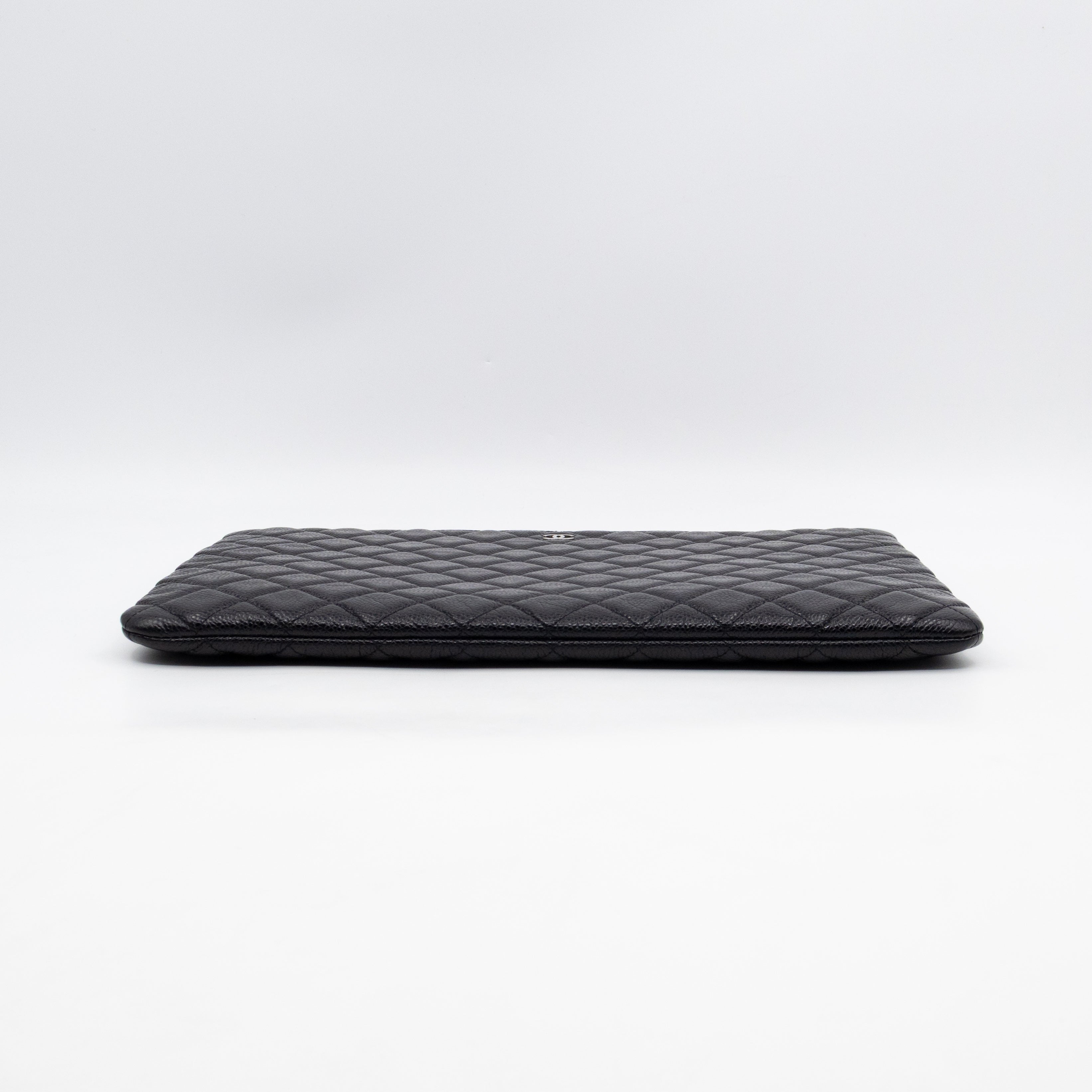 O Case Large Black Caviar Leather