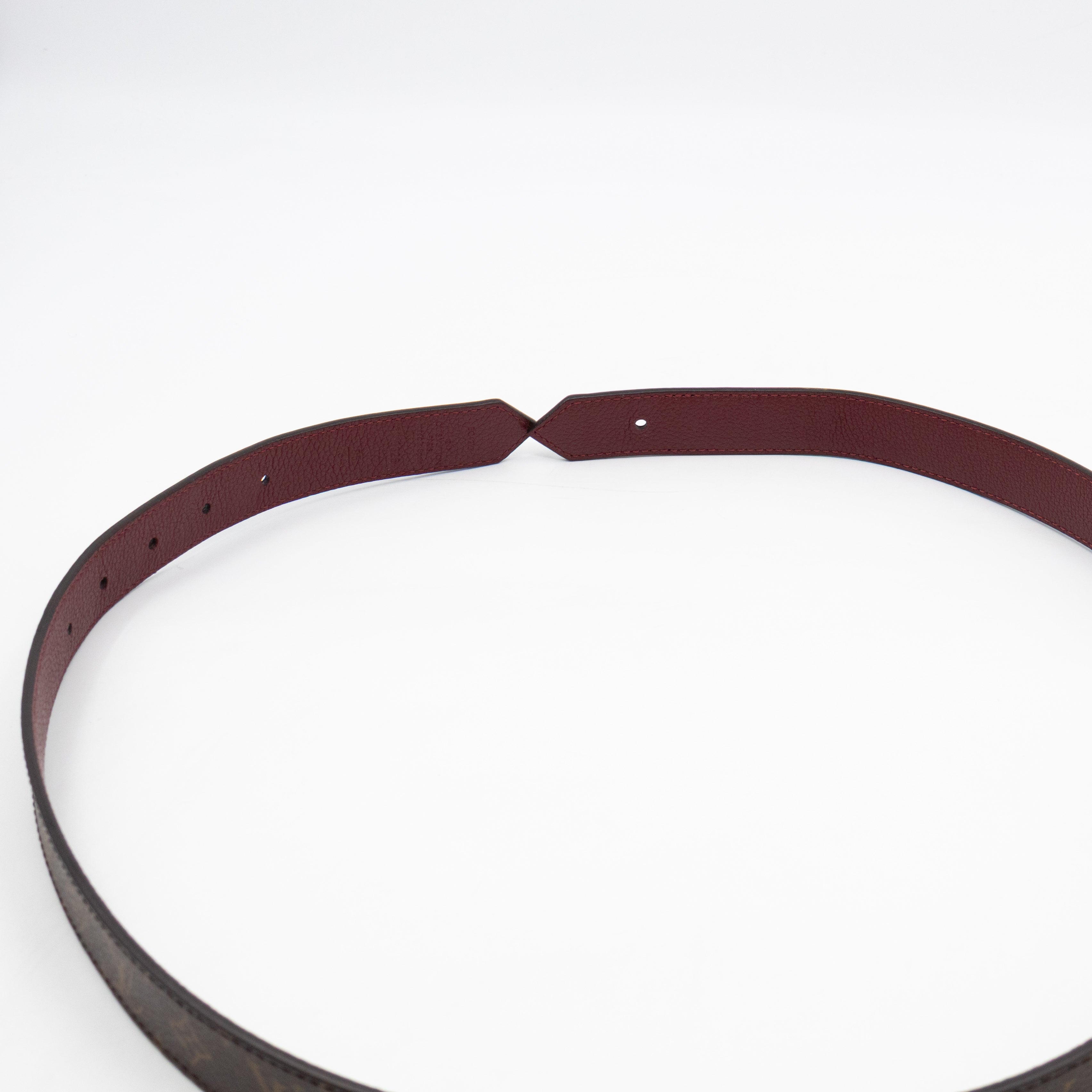 Dauphine Reversible Belt Monogram Cherry Red 85 cm
