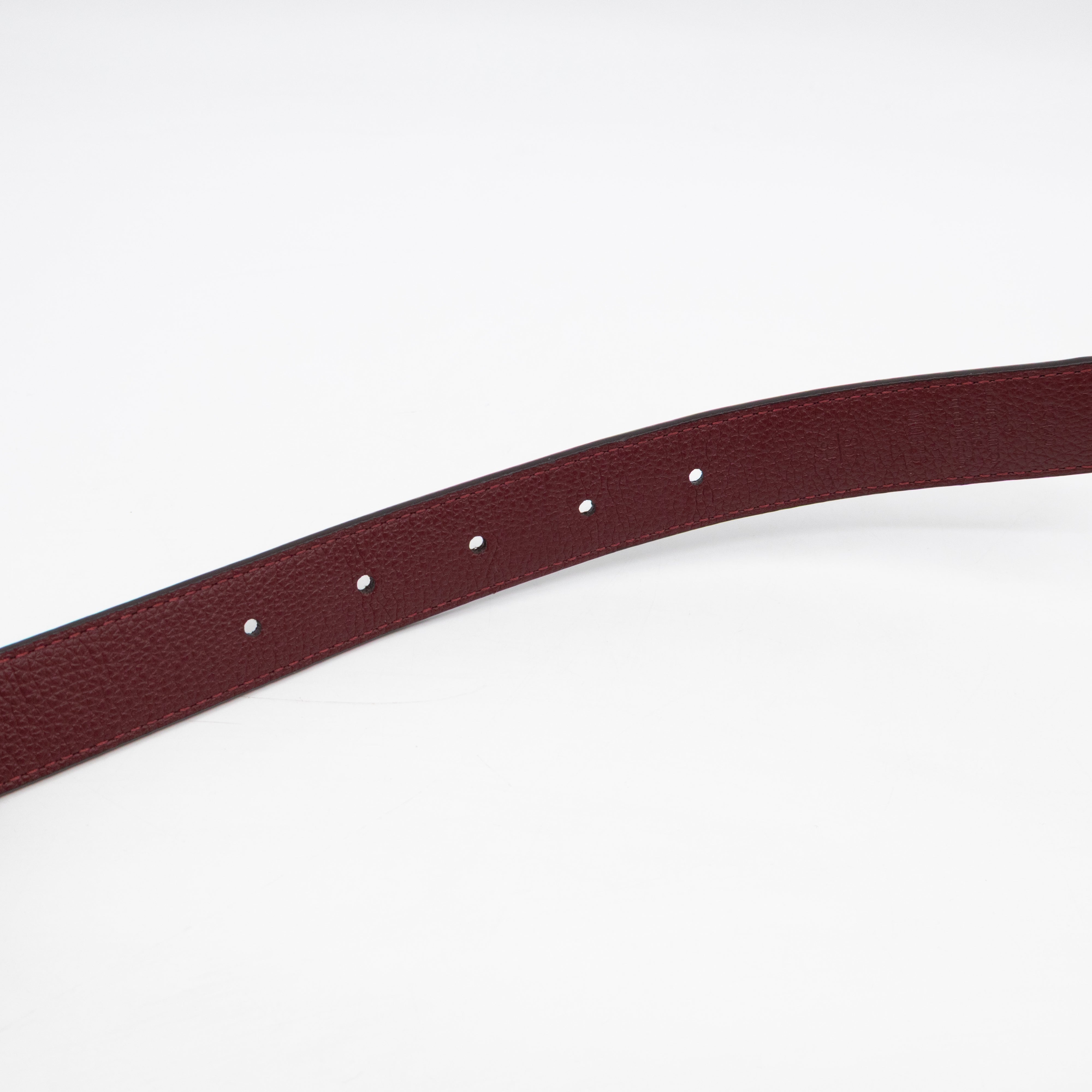 Dauphine Reversible Belt Monogram Cherry Red 85 cm