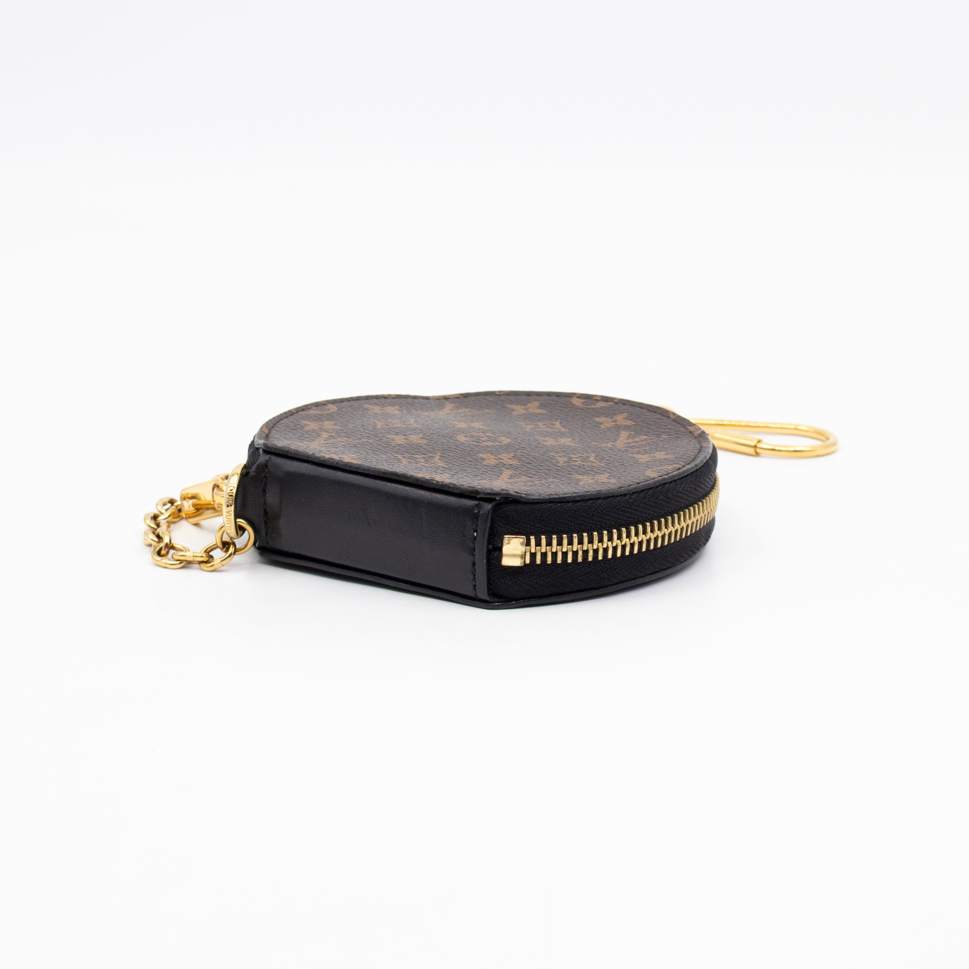 Micro Boite Chapeau Coin Purse Monogram Black