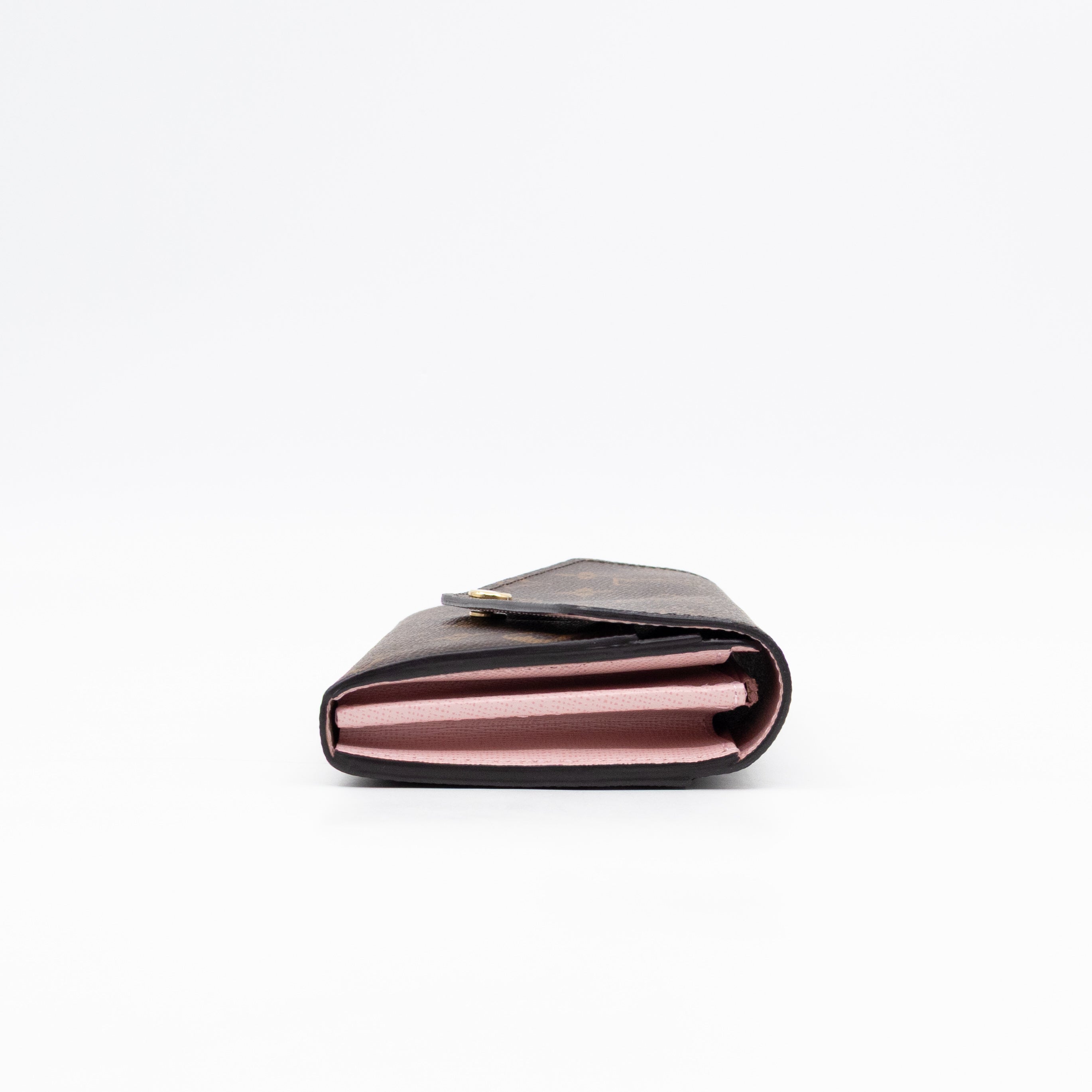 Sarah Wallet Monogram Rose Ballerine