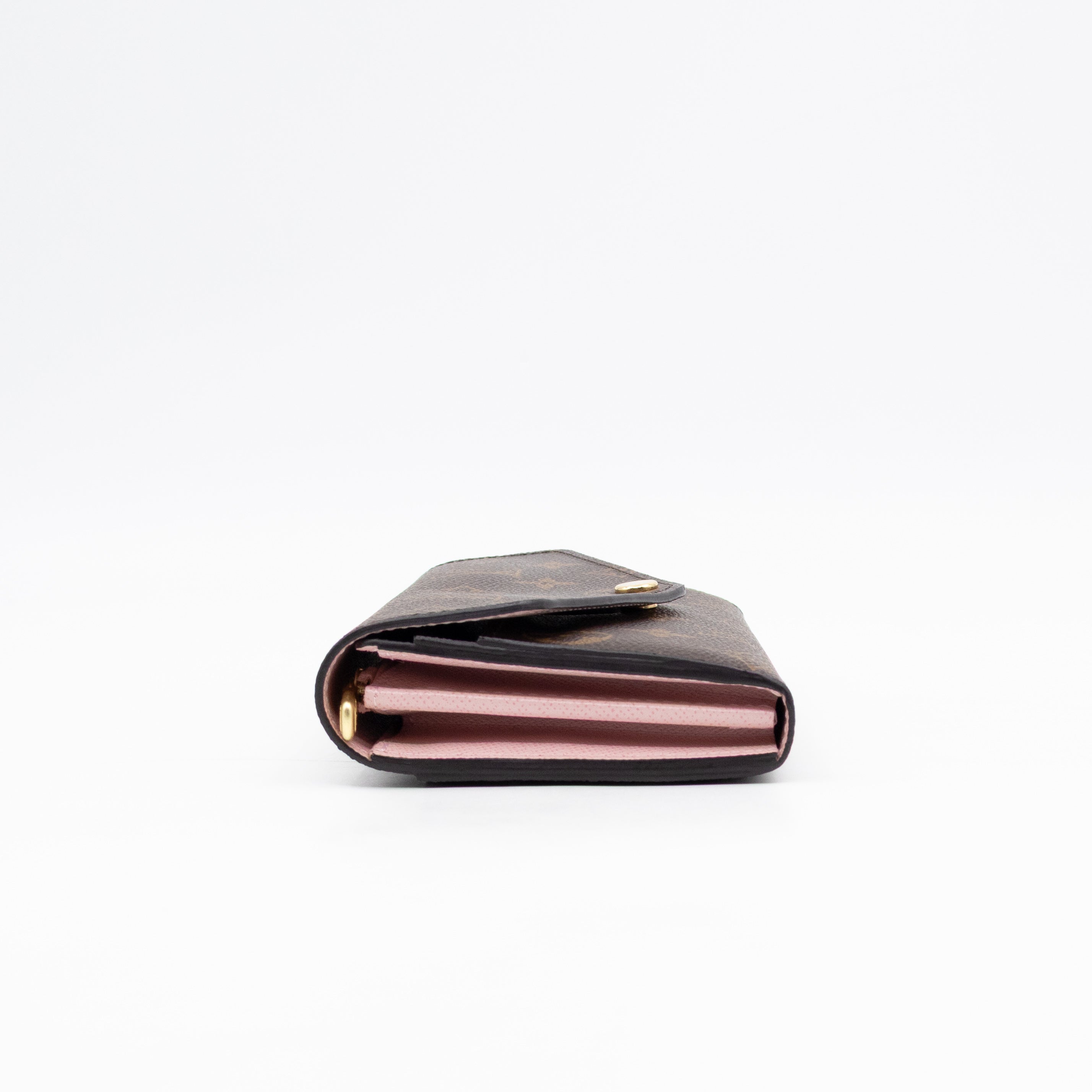 Sarah Wallet Monogram Rose Ballerine