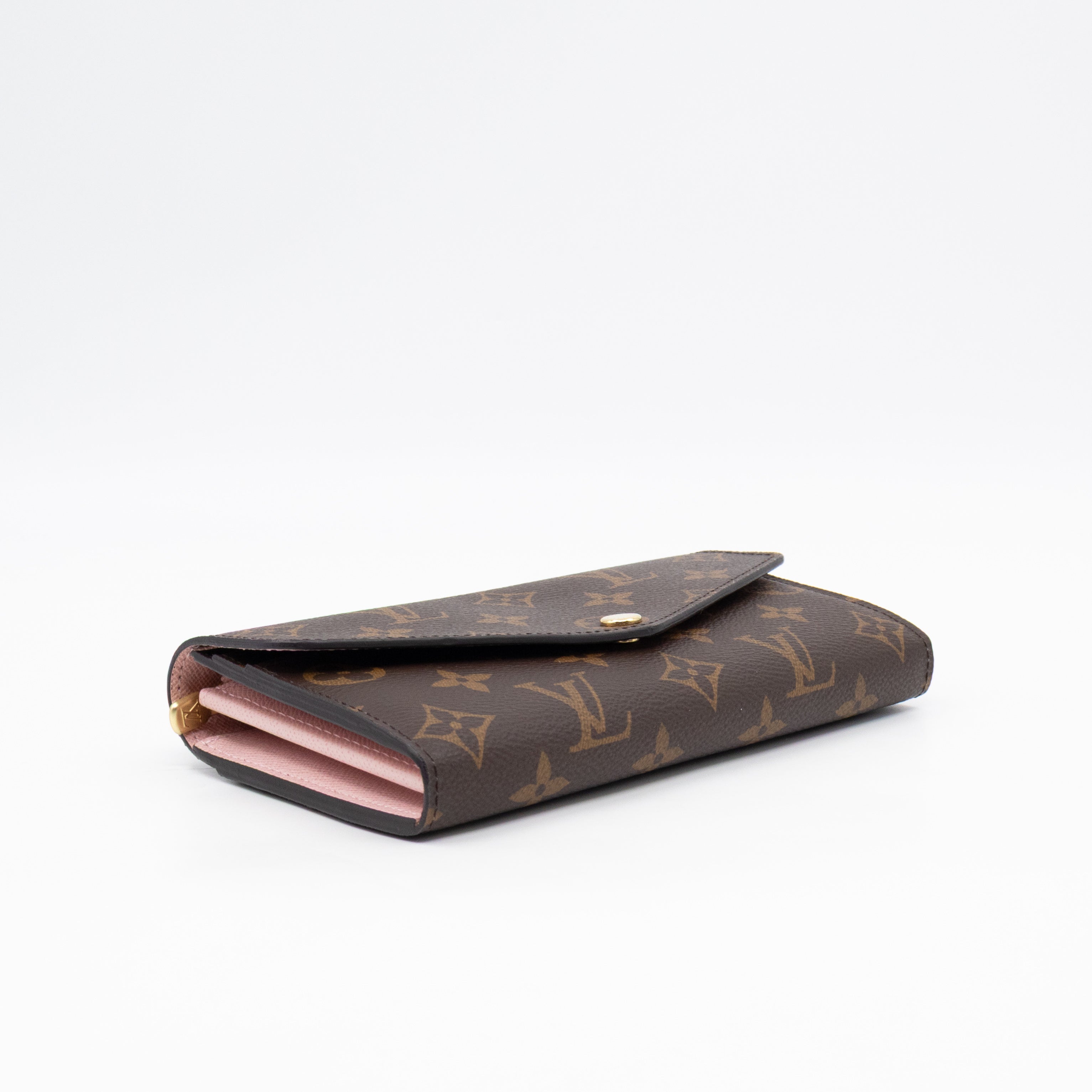 Sarah Wallet Monogram Rose Ballerine