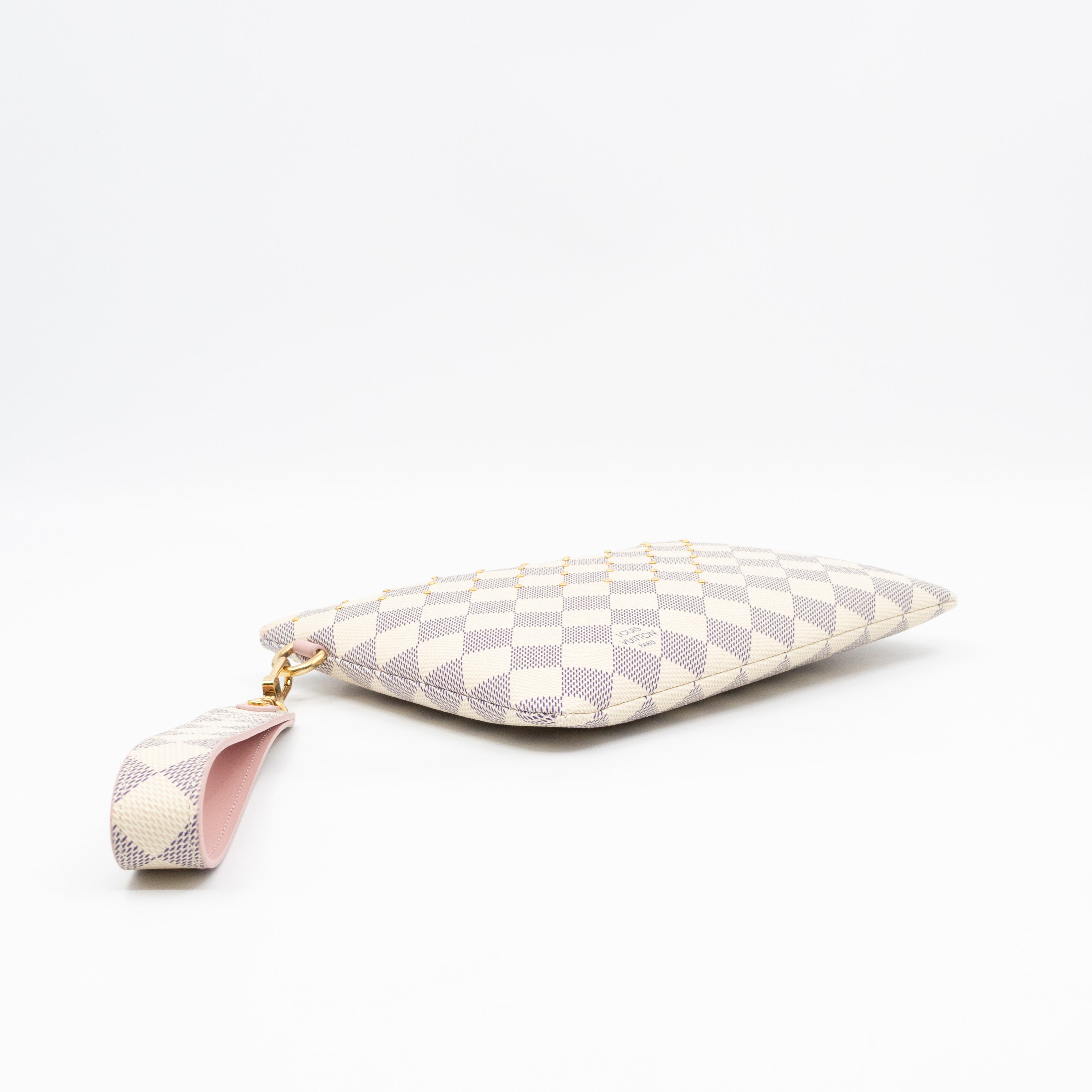 City Pouch Studded Damier Azur