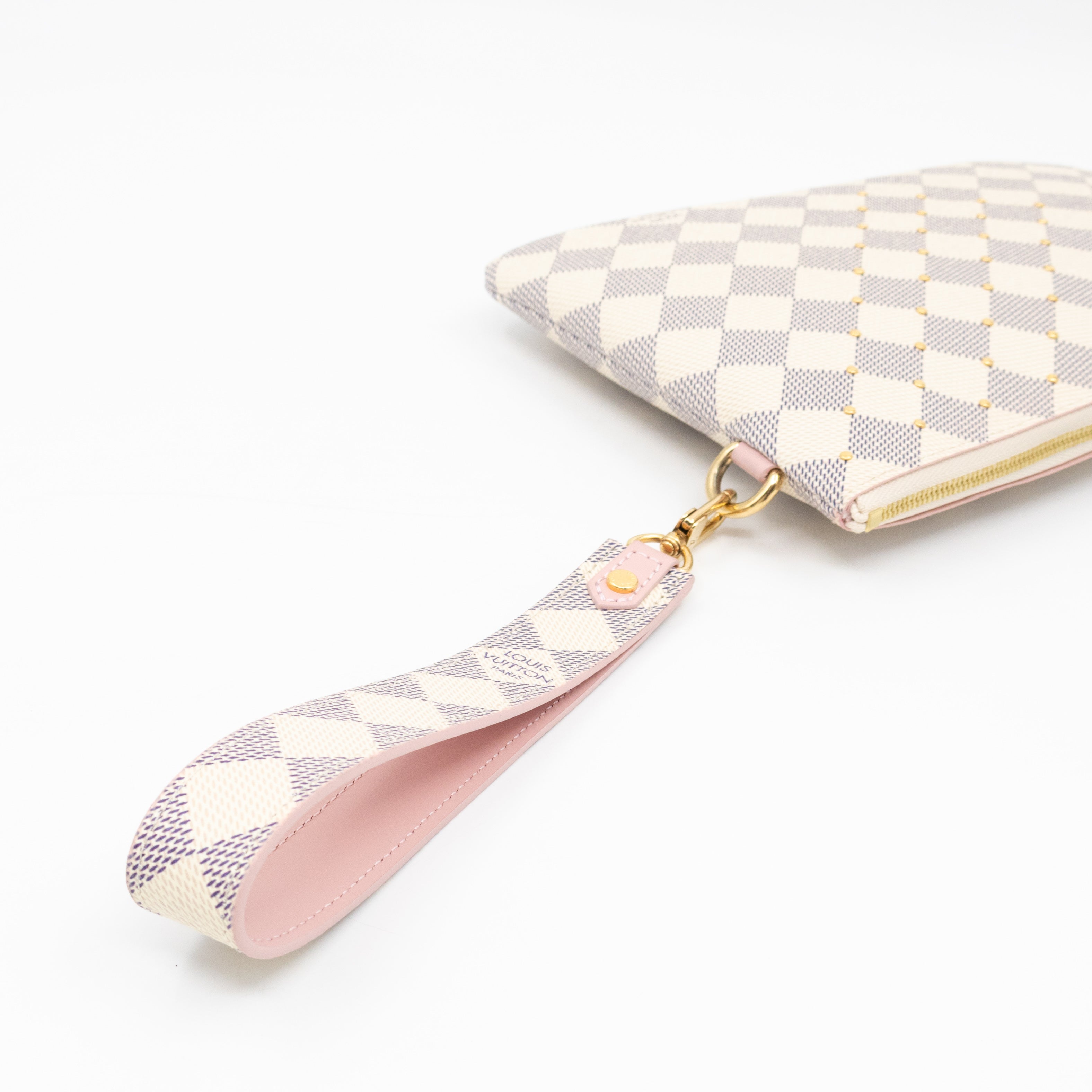 City Pouch Studded Damier Azur