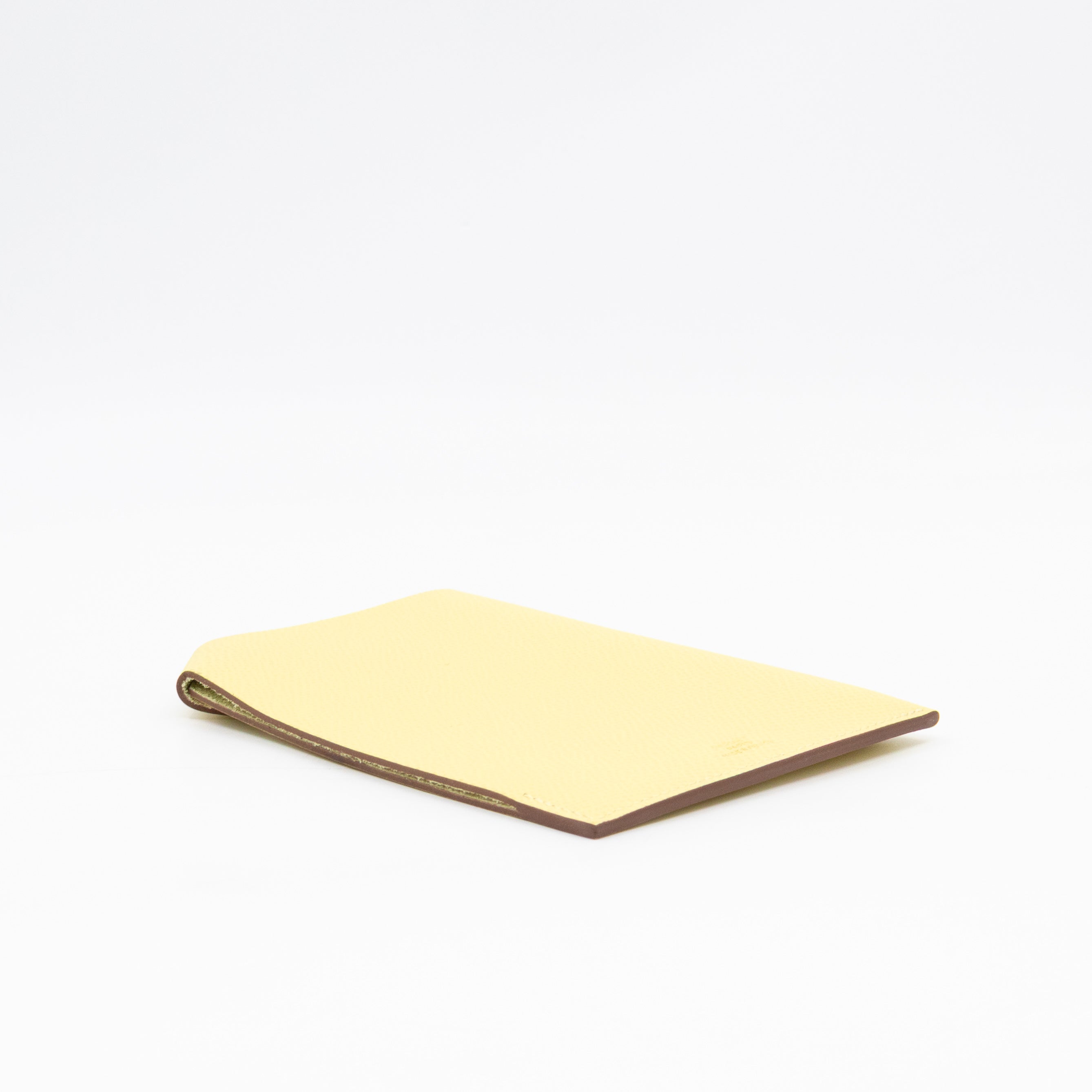 Tarmac Passport Holder Jaune Poussin Epsom Calfskin