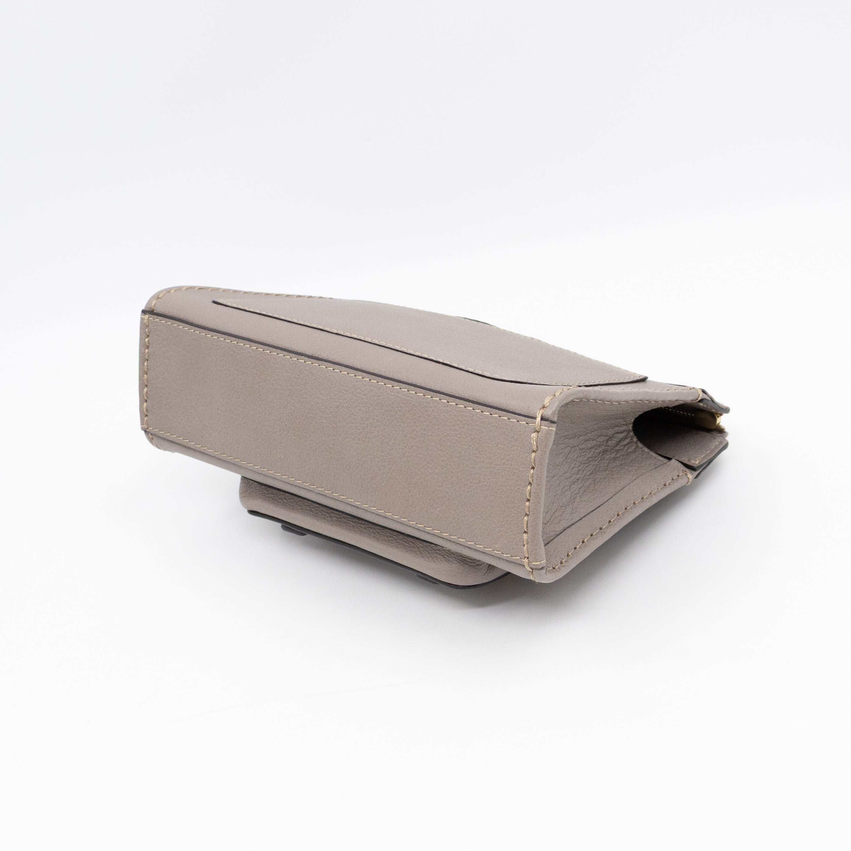 Edith Small Pouch Grey Leather