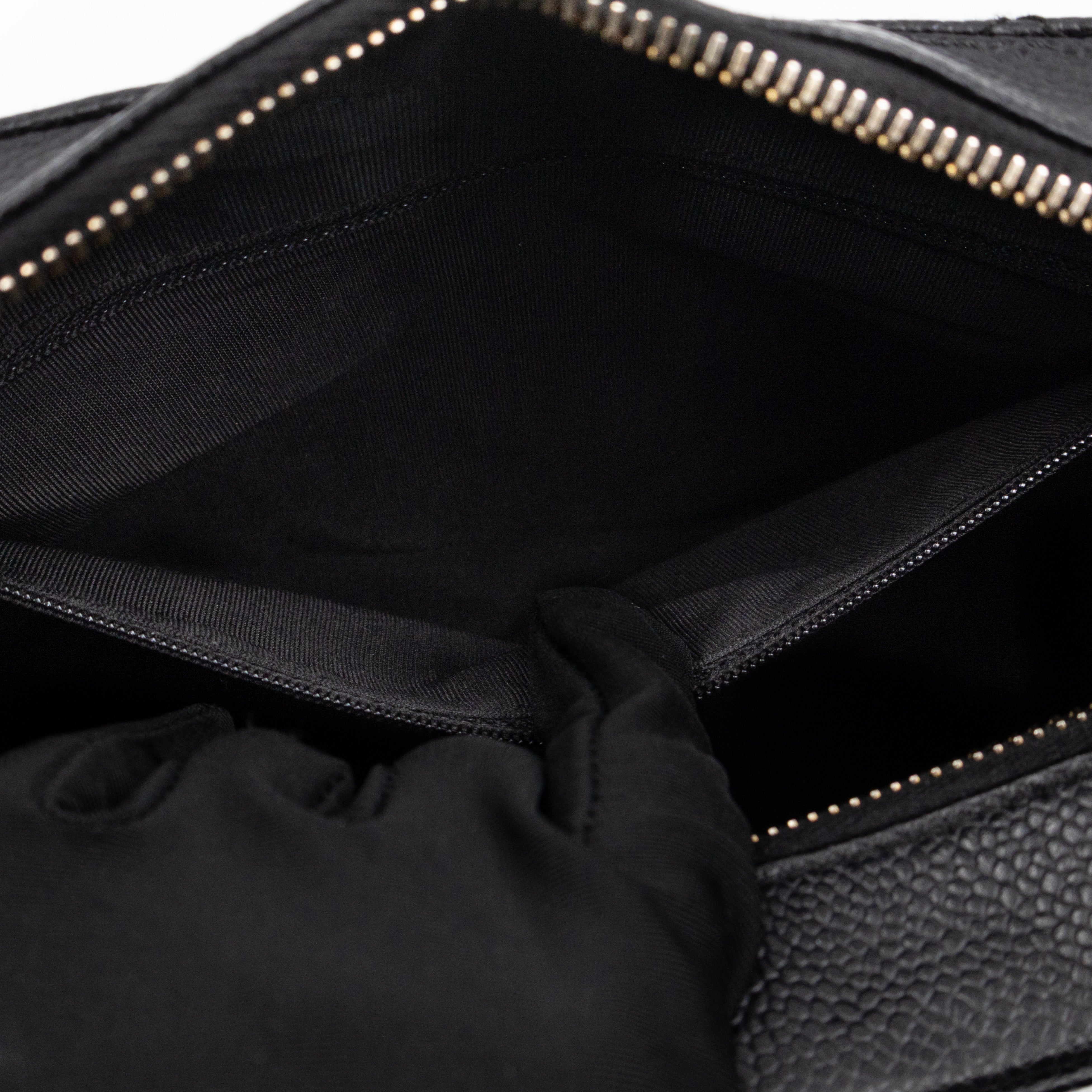 Timeless CC Half Moon Hobo Bag Black Caviar Leather