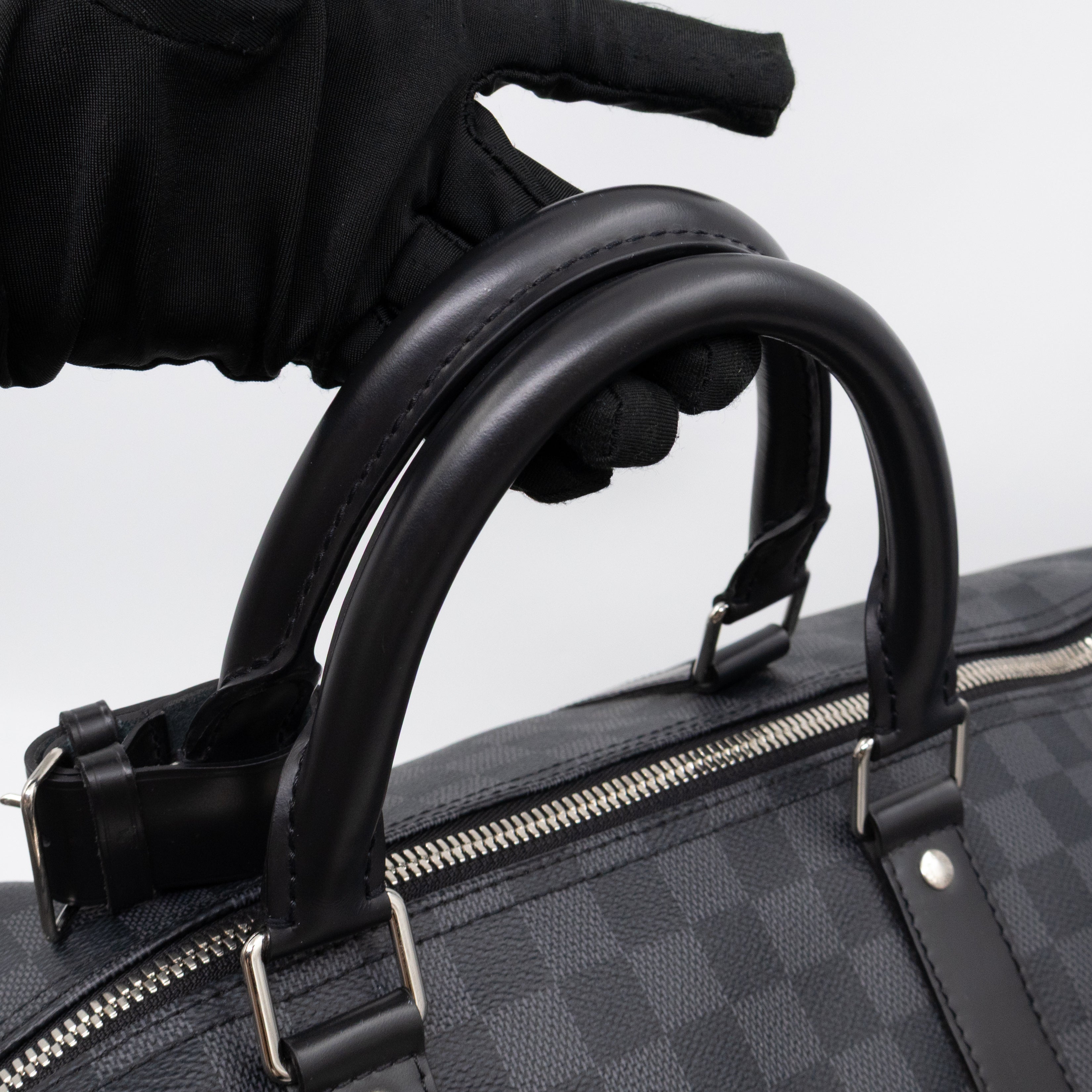 Keepall 55 Bandouliere Damier Graphite