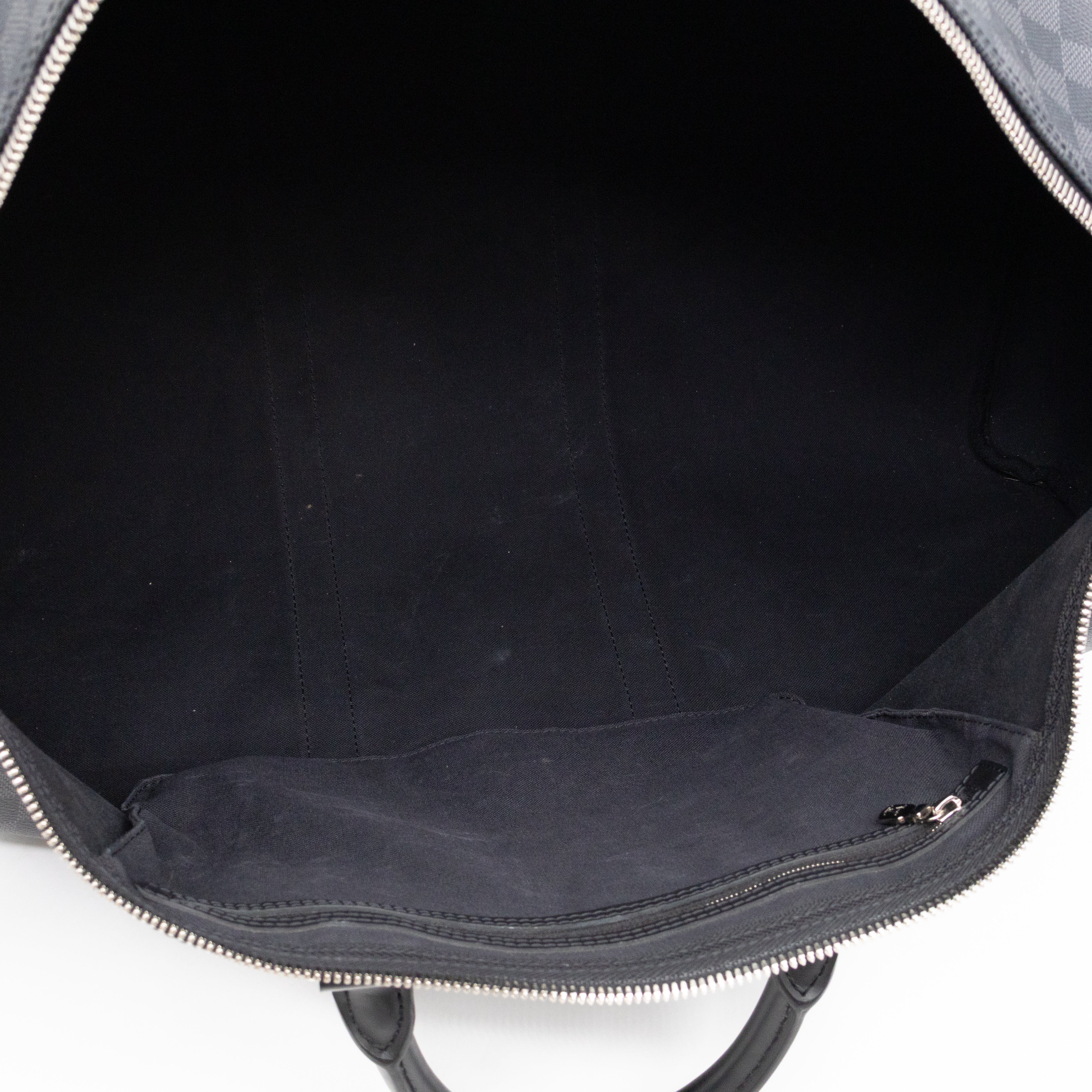 Keepall 55 Bandouliere Damier Graphite