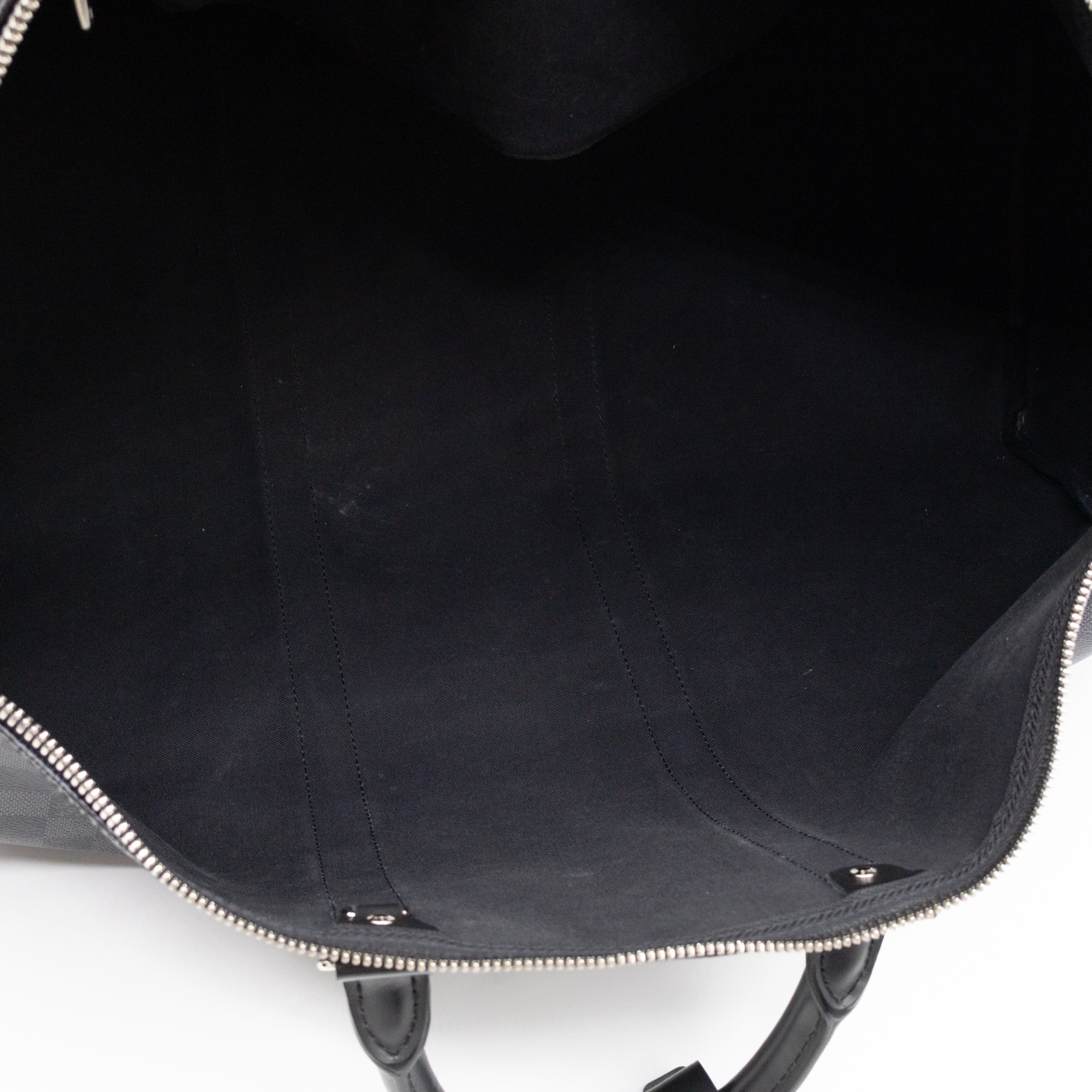 Keepall 55 Bandouliere Damier Graphite