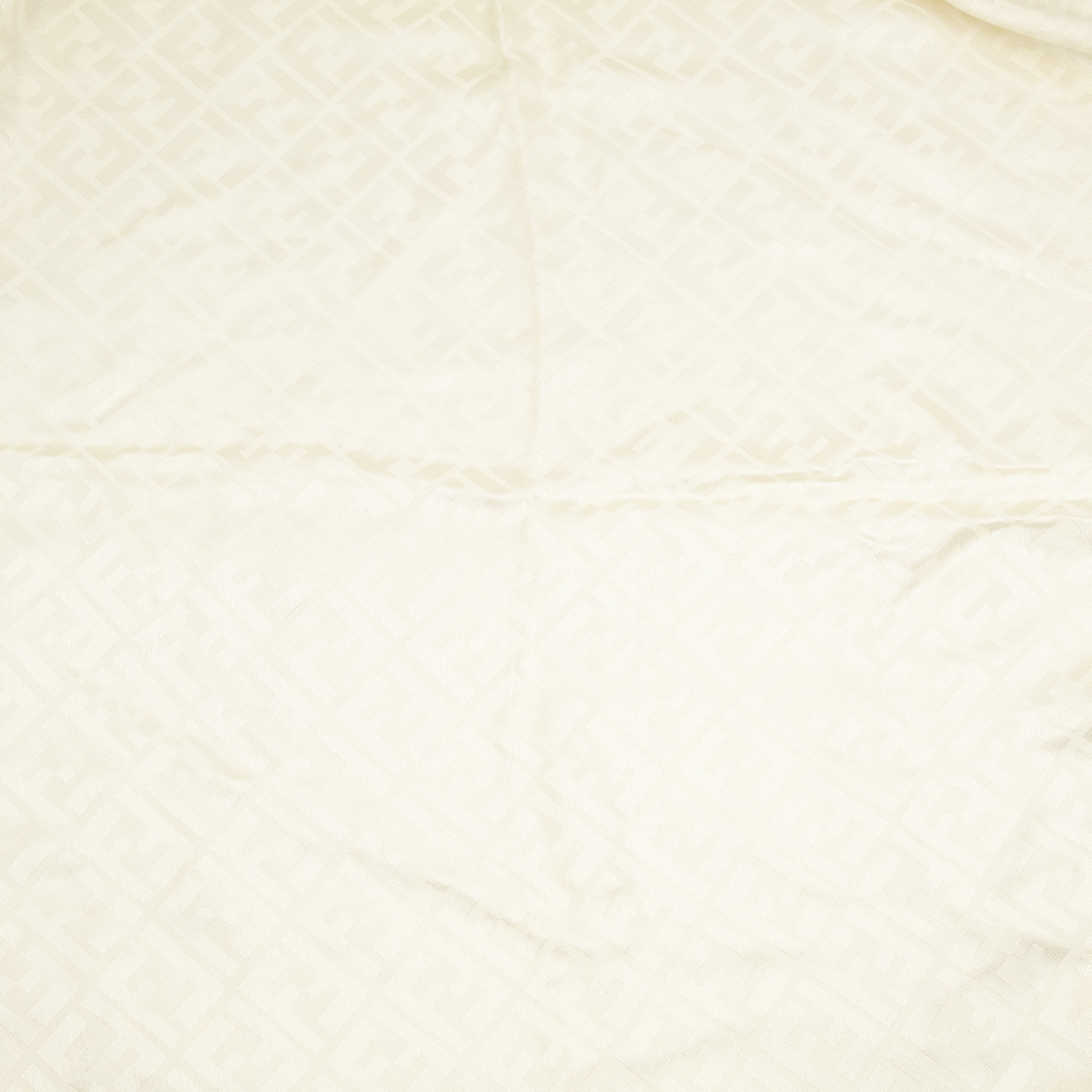 FF Silk & Wool Shawl Ivory White