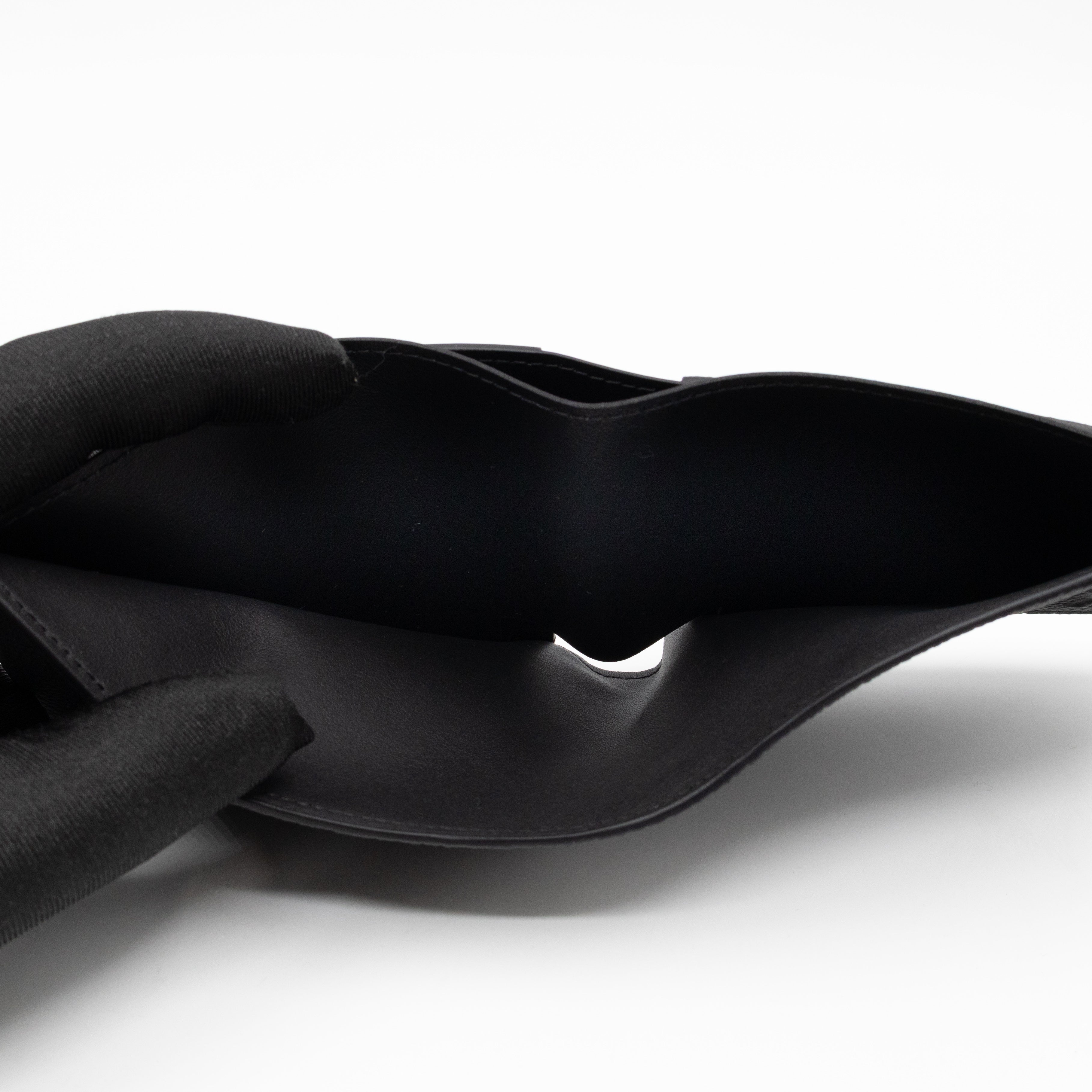 Multiple Wallet Aerogram Black Leather