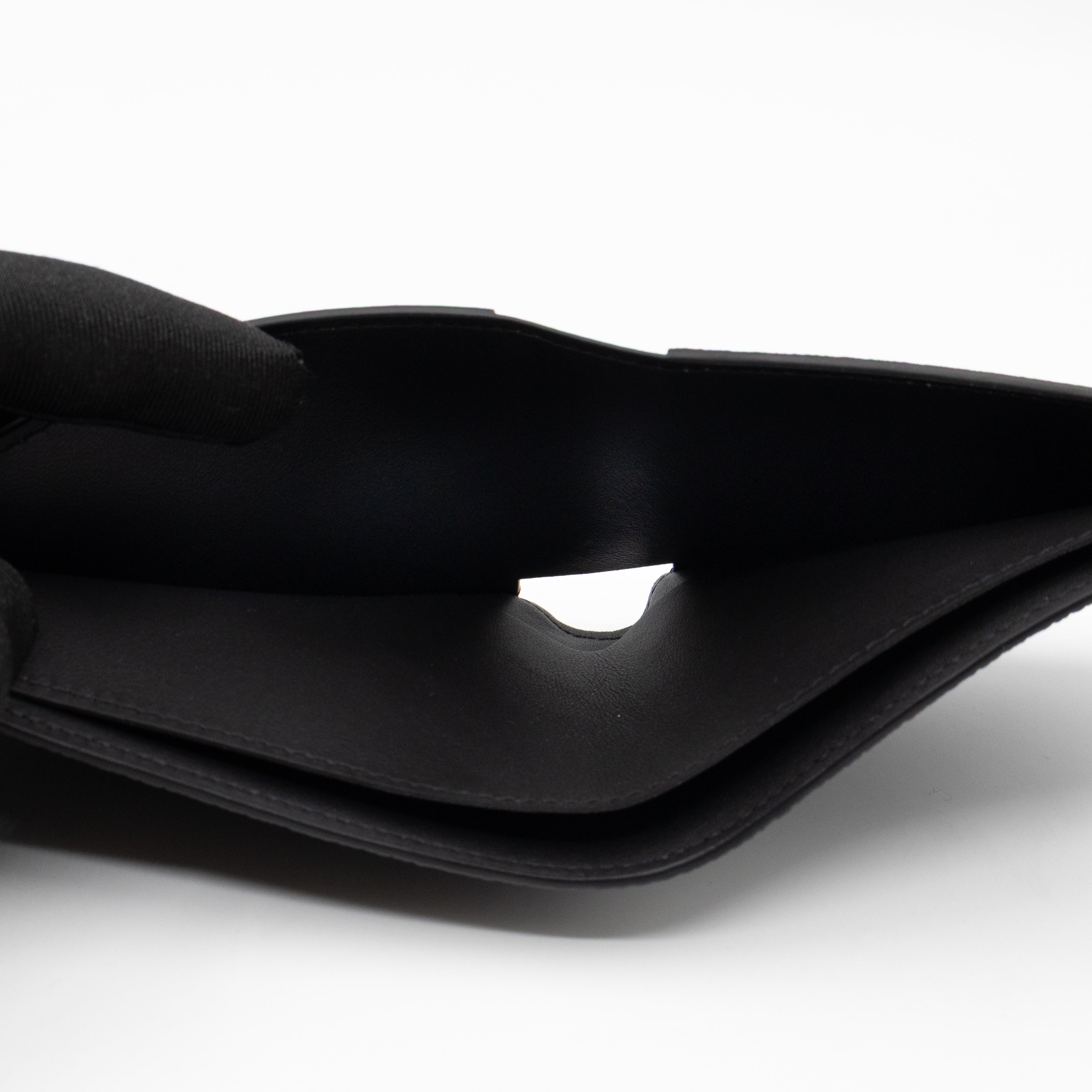 Multiple Wallet Aerogram Black Leather