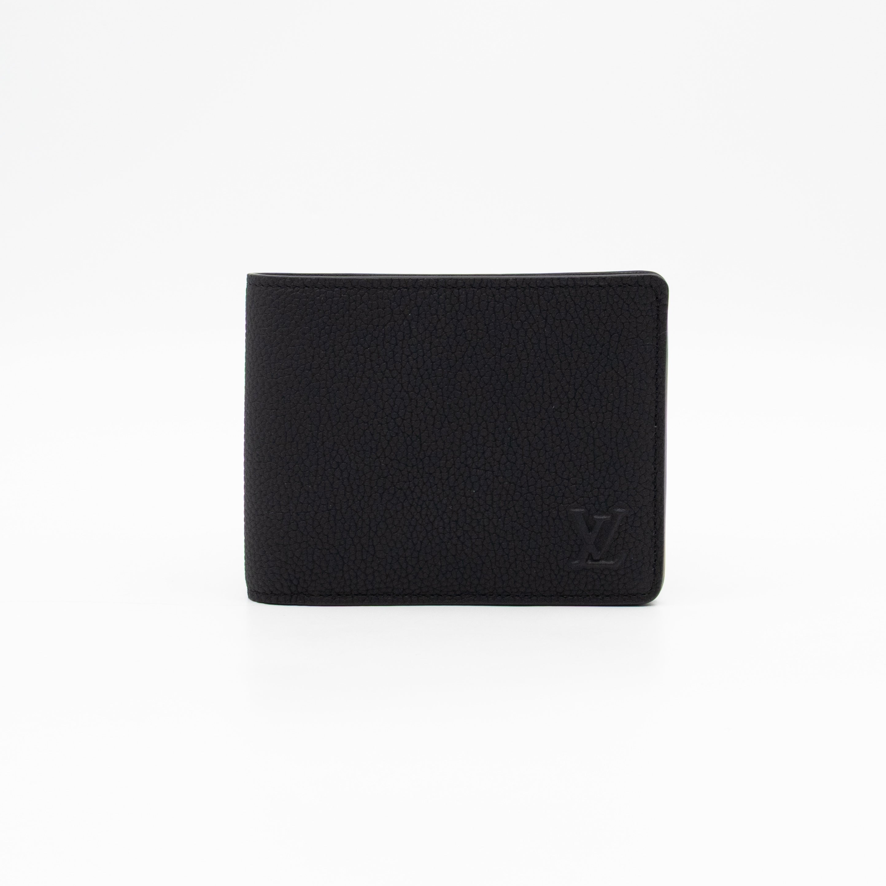 Multiple Wallet Aerogram Black Leather